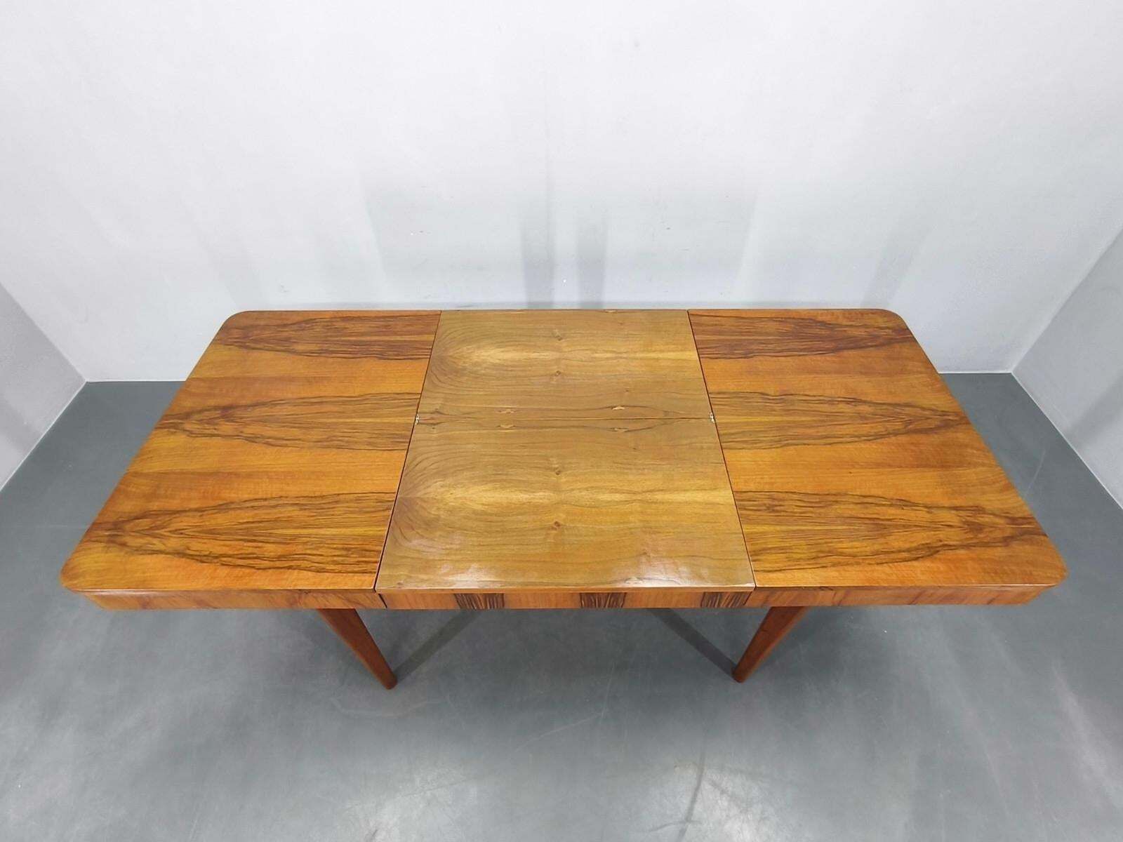 Mid Century Extendable Dining Table By Up Závody, Czechoslovakia 1950s photo vintage