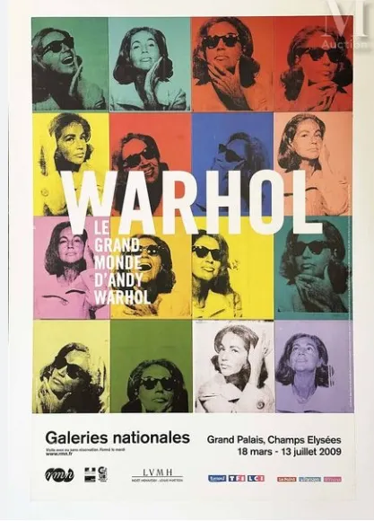 Andy Warhol Paris 2009 Grand Palais Exhibition, Original Exhibition Large Poster photo for sale