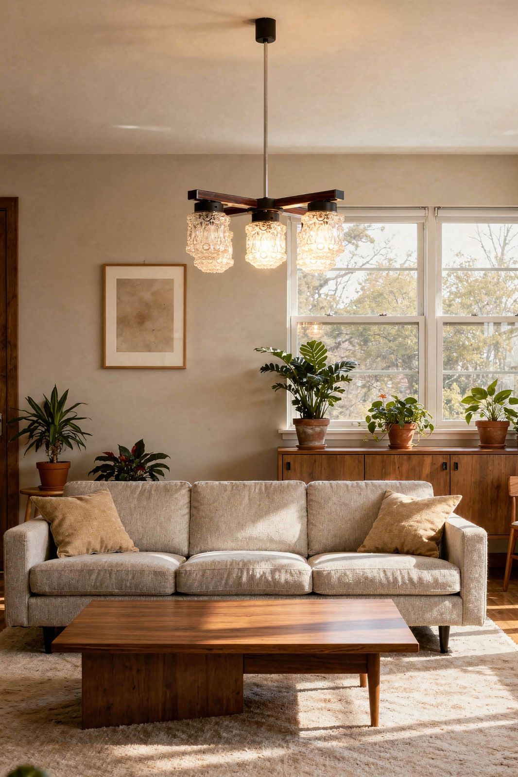Restored Mid Century Chandelier, By Kamenický šenov, Chrome, Glass, Czech, 1960s photo buy