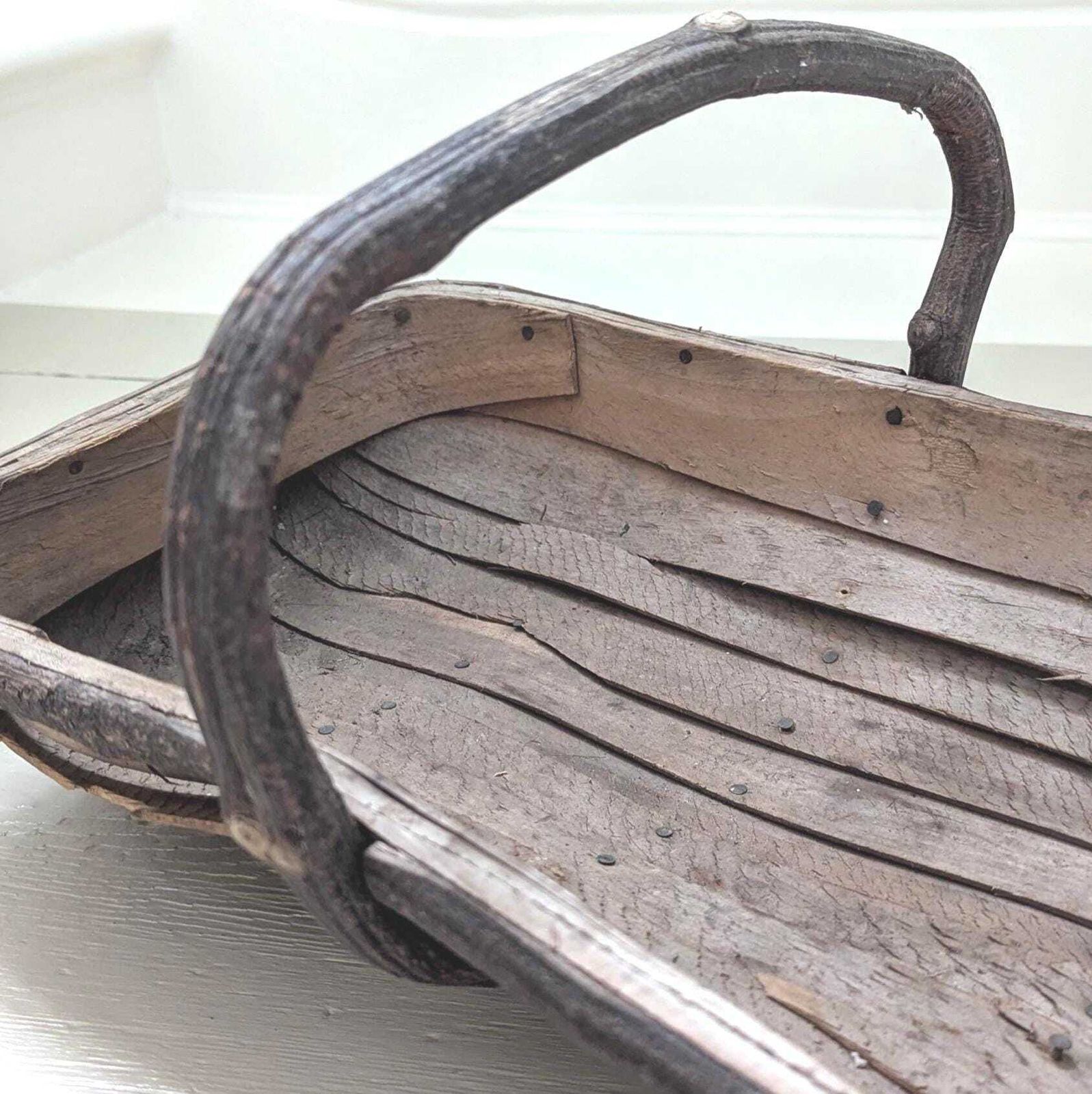 Vintage Sussex Garden Trug C1940s. photo vinterior