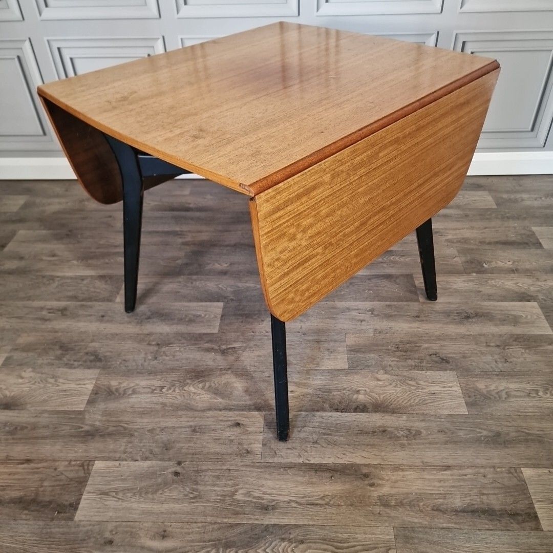photo vinterior Vintage Table & Chairs G Plan Tola & Black Drop Leaf Dining Retro Mid Century