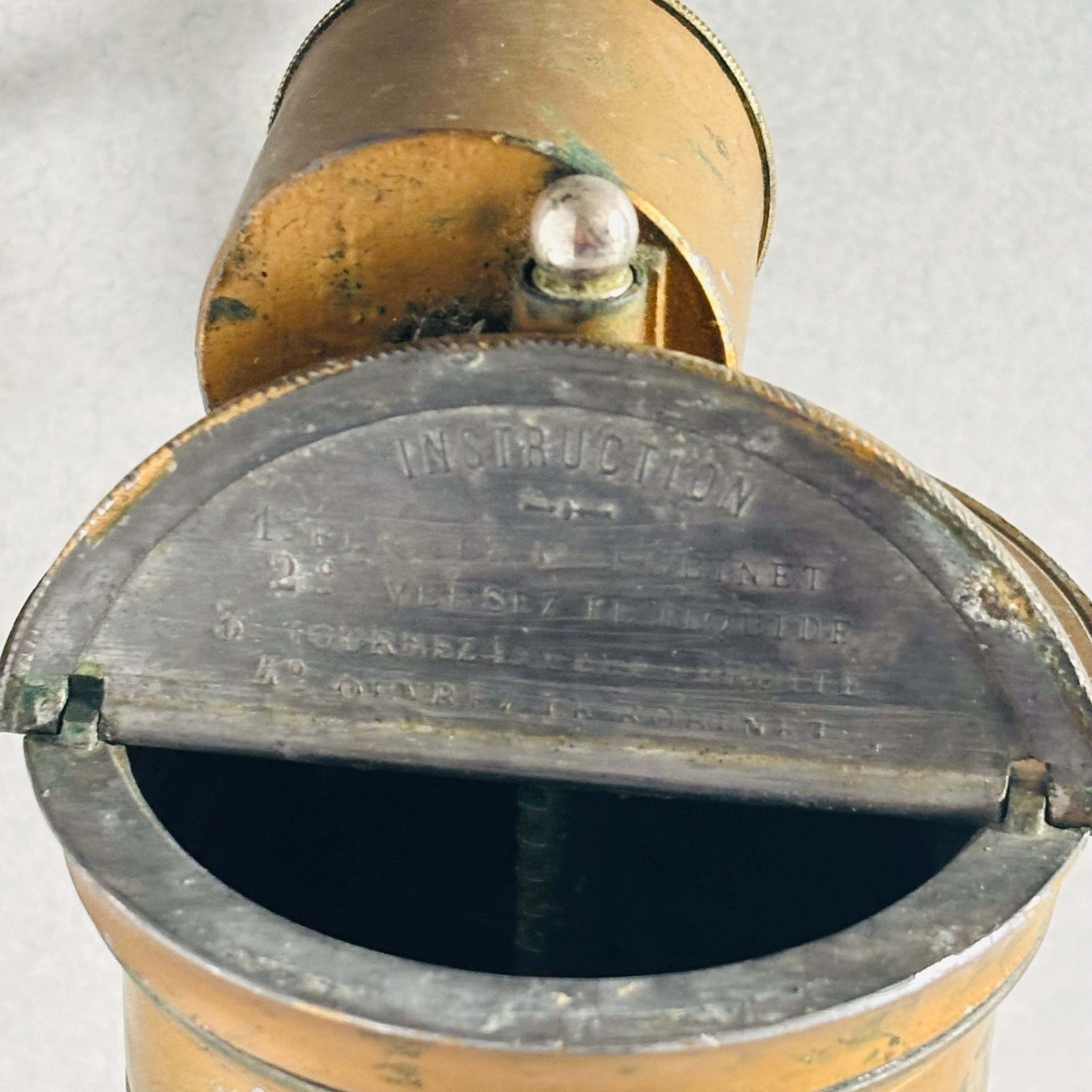 French Antique Brass Colonic Irrigator photo buy