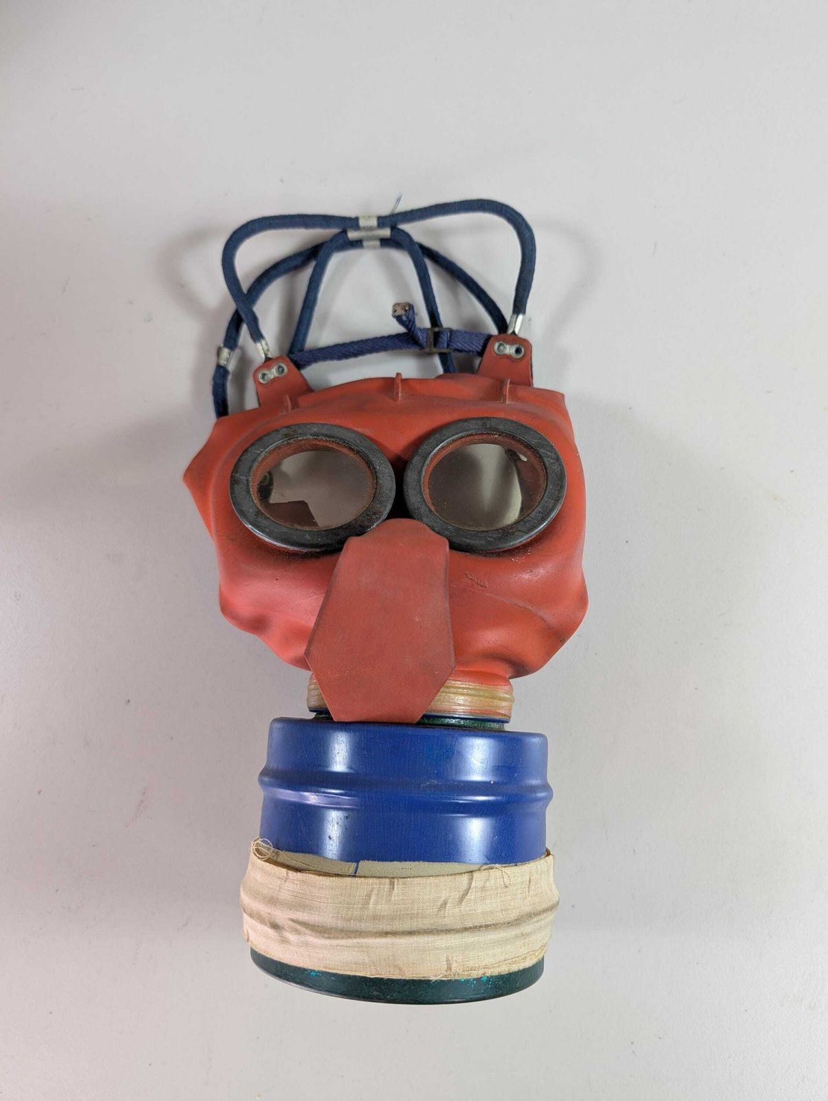 Ww2 Children's Gas Mask Respirator 'Mickey Mouse', Boxed With Very Rare Instructions, British 1941 photo for sale