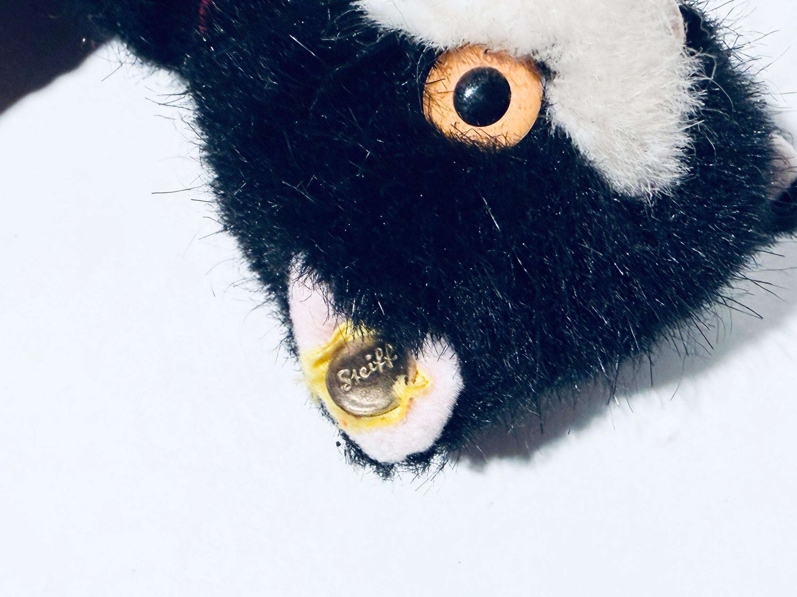 photo for sale Steiff Black Stuffed Tom Cat Toy Pussy / Vintage 1980s Toy