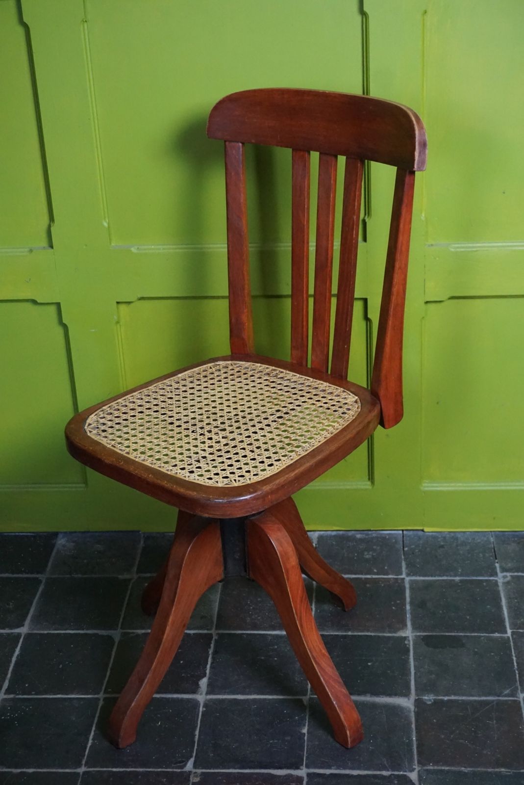 A French Swivel Office Chair, 1940s photo vinterior