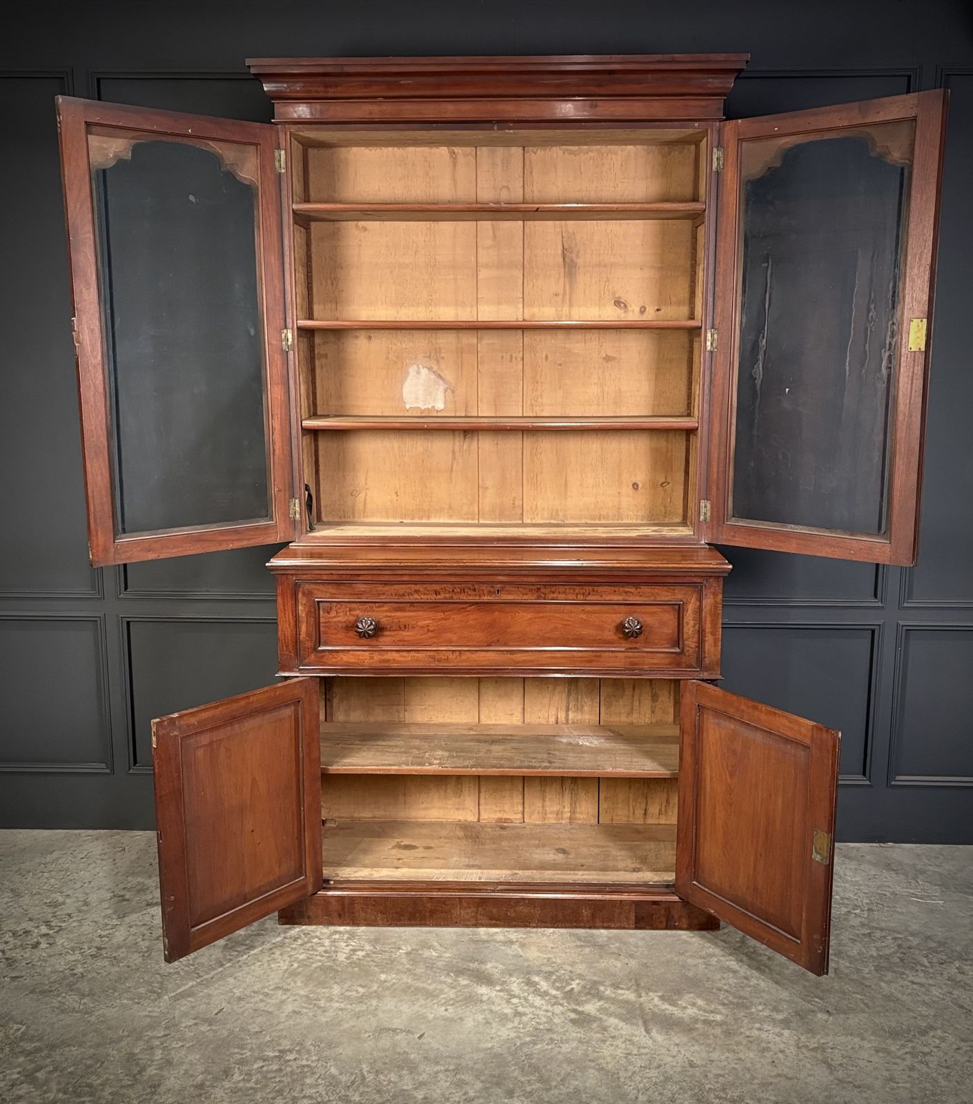 Victorian Mahogany Secrétaire Bookcase photo 1625.0