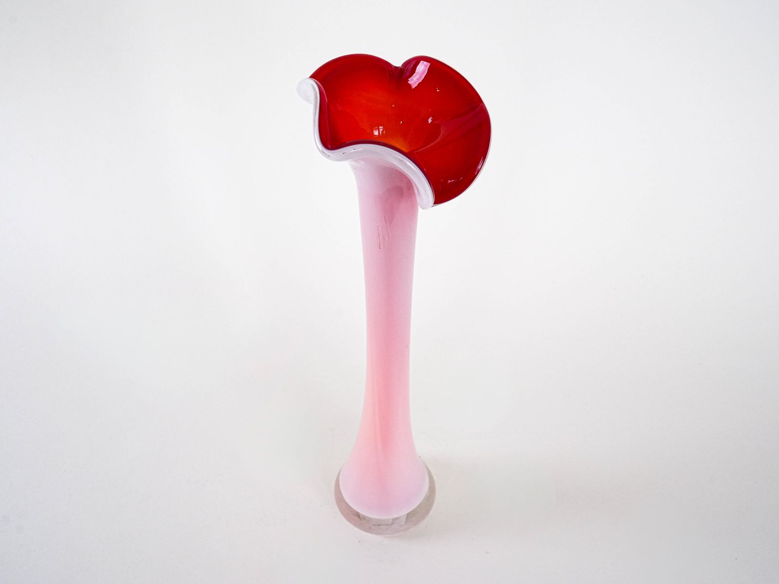 Pink Vase, Murano Glass, Italian Design, 1970s, Made In Italy photo 329.0