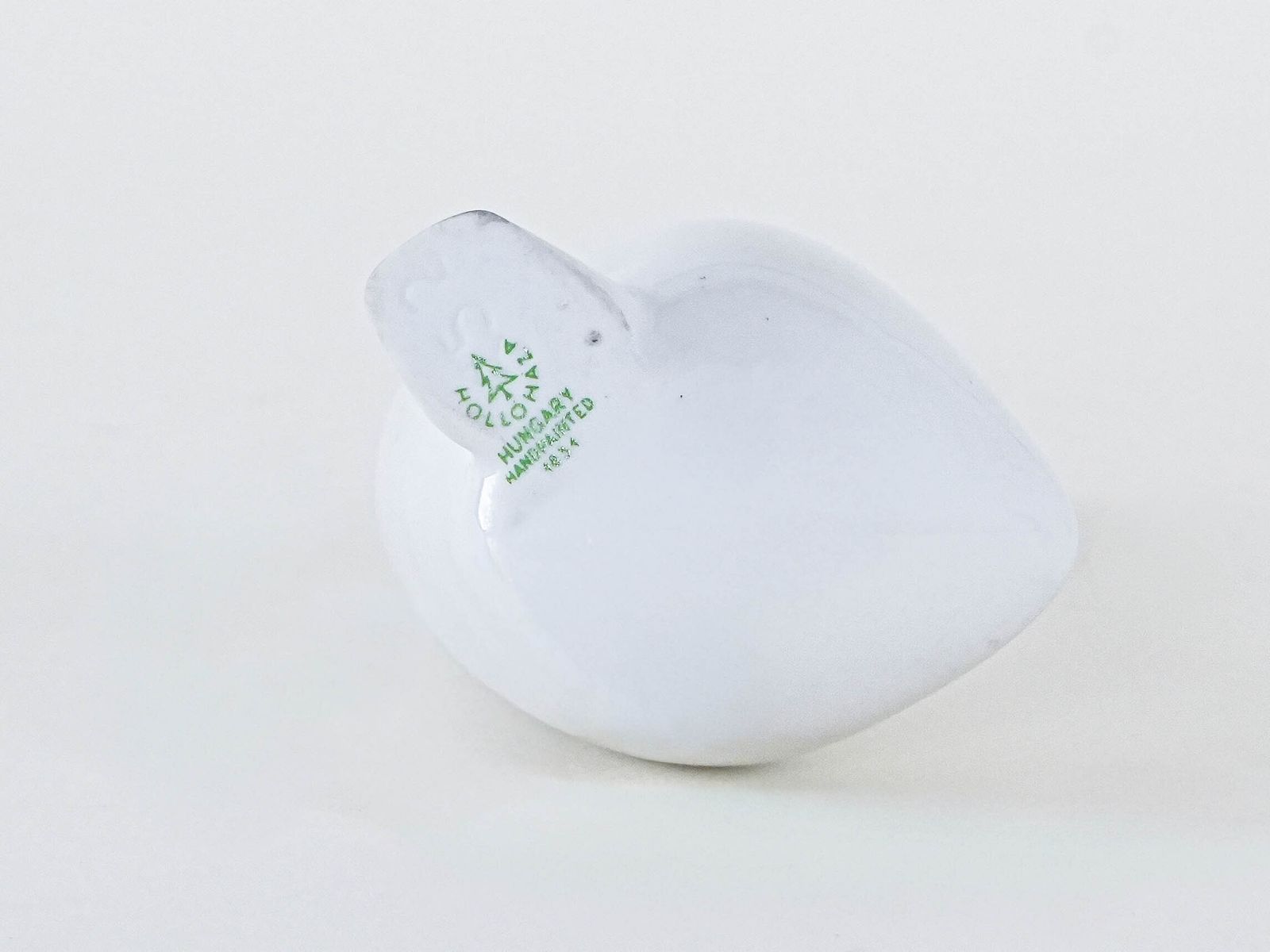 Porcelain Goose Figurine, Hungarian Design, 1960s, Manufactured By Holloháza photo vinterior