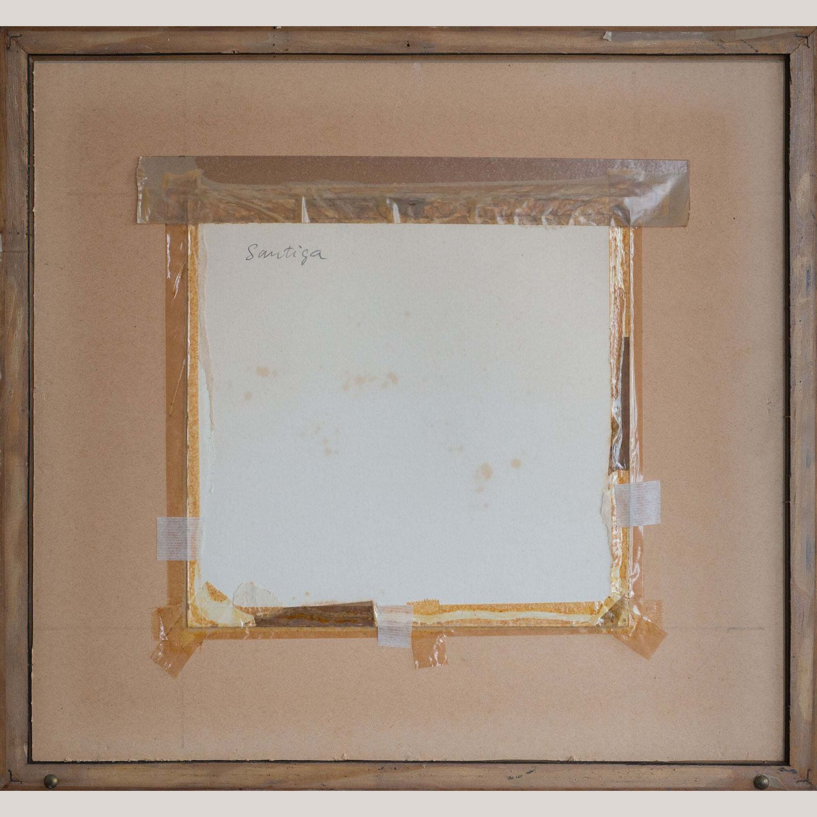 Landscape Study Inscribed On Reverse “Santiga” – Oil And Mixed Media Painting photo buy