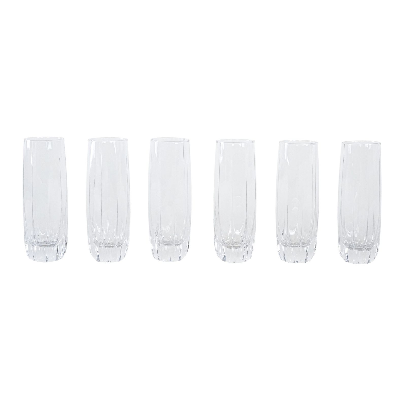 Set Of Six Glasses, Italian Design, 1960s, Made In Italy