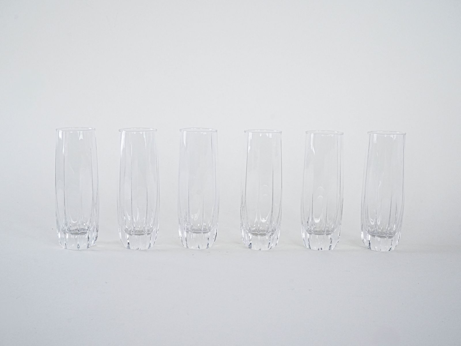 Set Of Six Glasses, Italian Design, 1960s, Made In Italy photo for sale