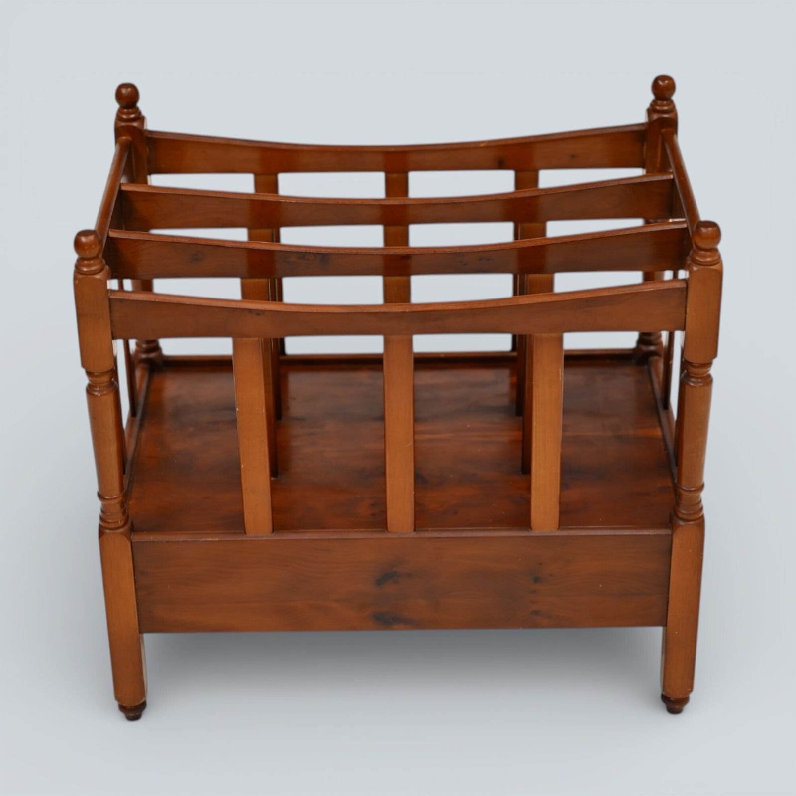 Mahogany/Teak Canterbury Magazine Paper Rack Free Nationwide Delivery photo 147.0
