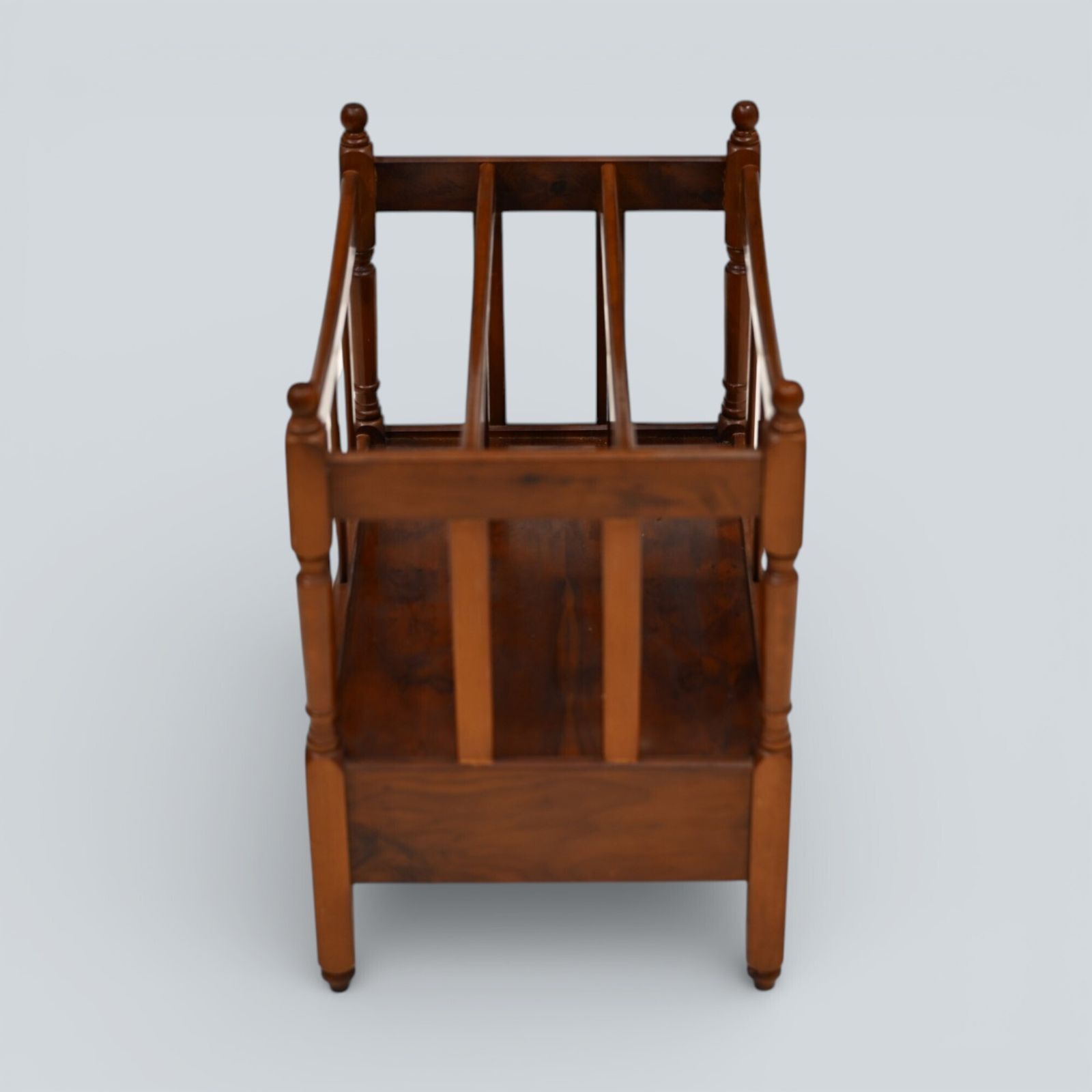 Mahogany/Teak Canterbury Magazine Paper Rack Free Nationwide Delivery photo buy