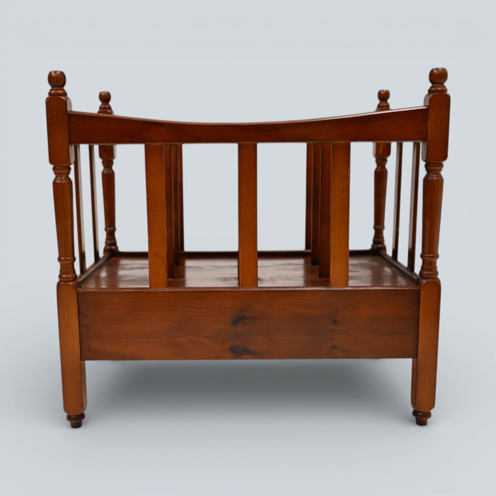 photo buy Mahogany/Teak Canterbury Magazine Paper Rack Free Nationwide Delivery