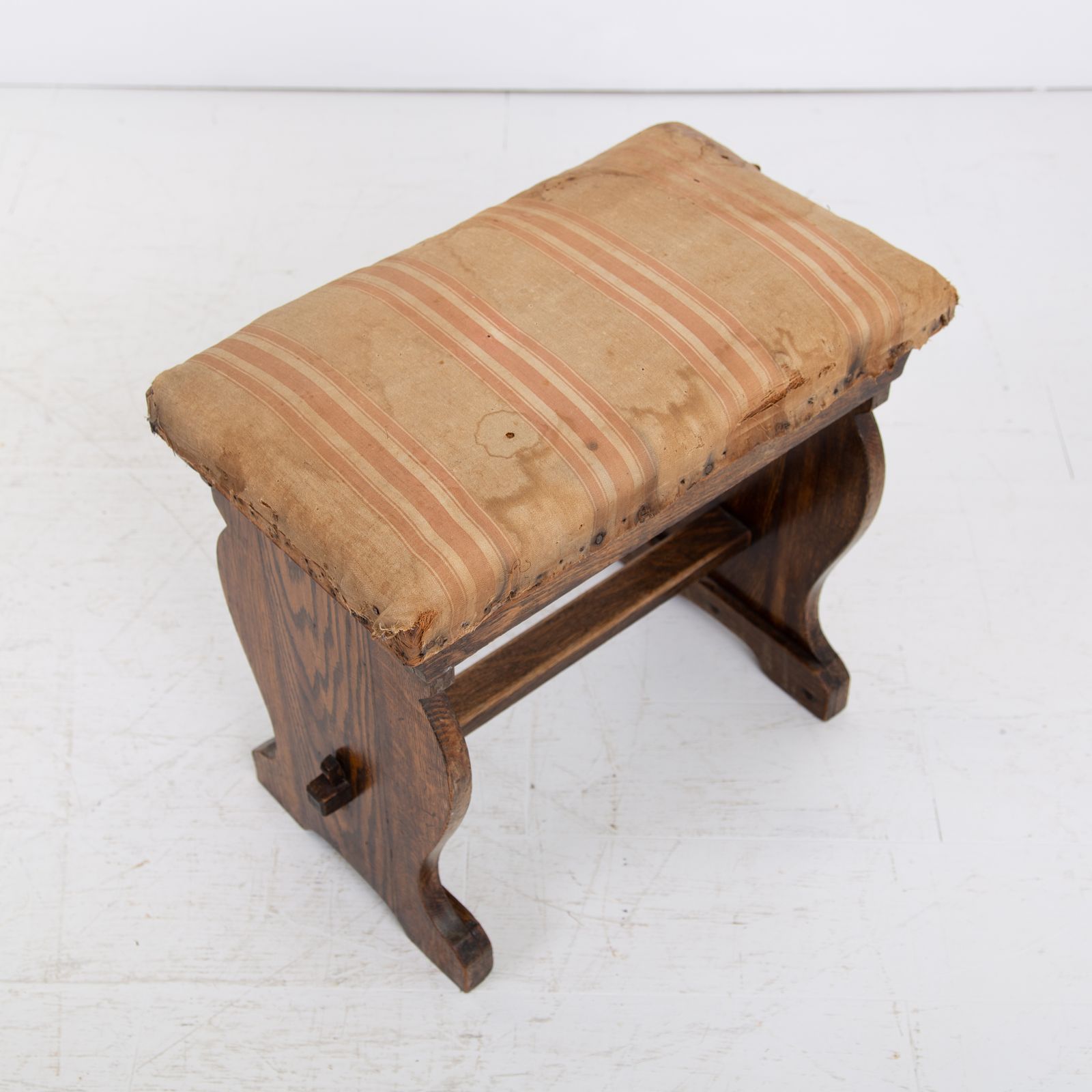 Pair Oak Arts And Crafts Low Stools We Have 2 Pairs photo 345.0