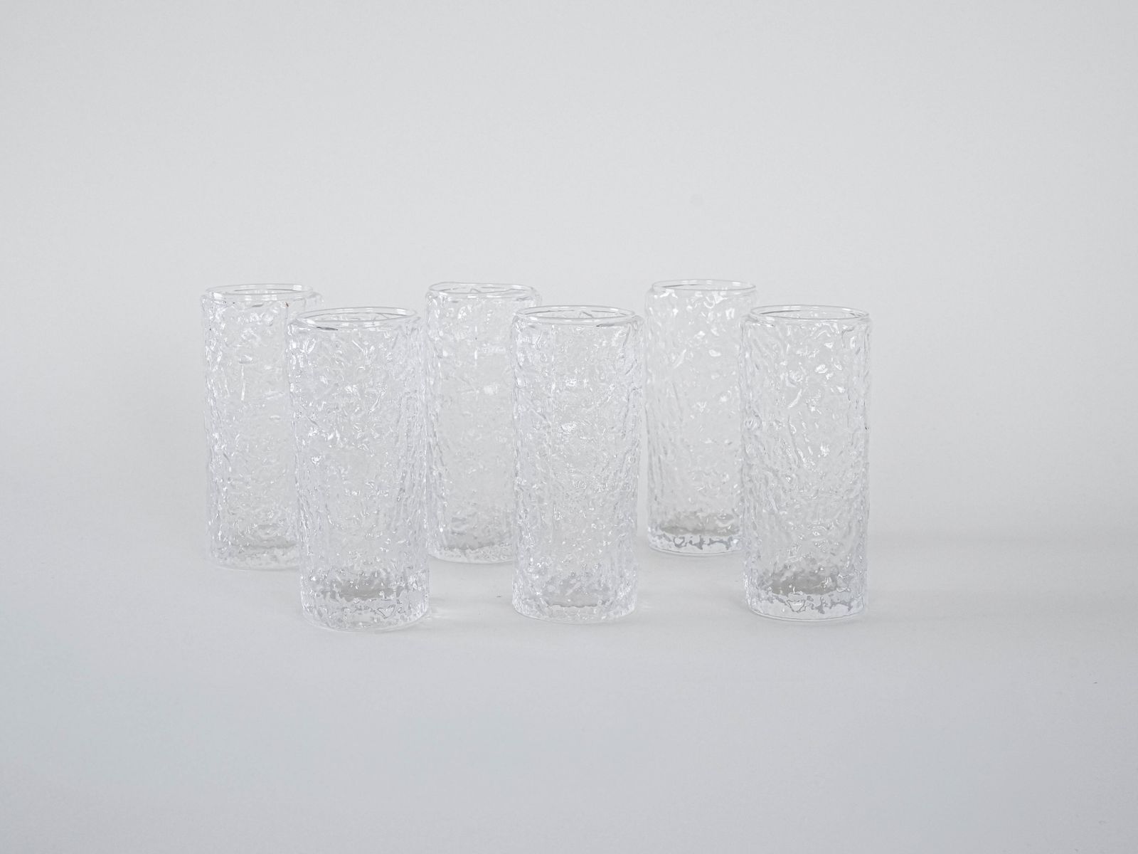 Set Of Six Glasses, Italian Design, 1970s, Made In Italy photo for sale