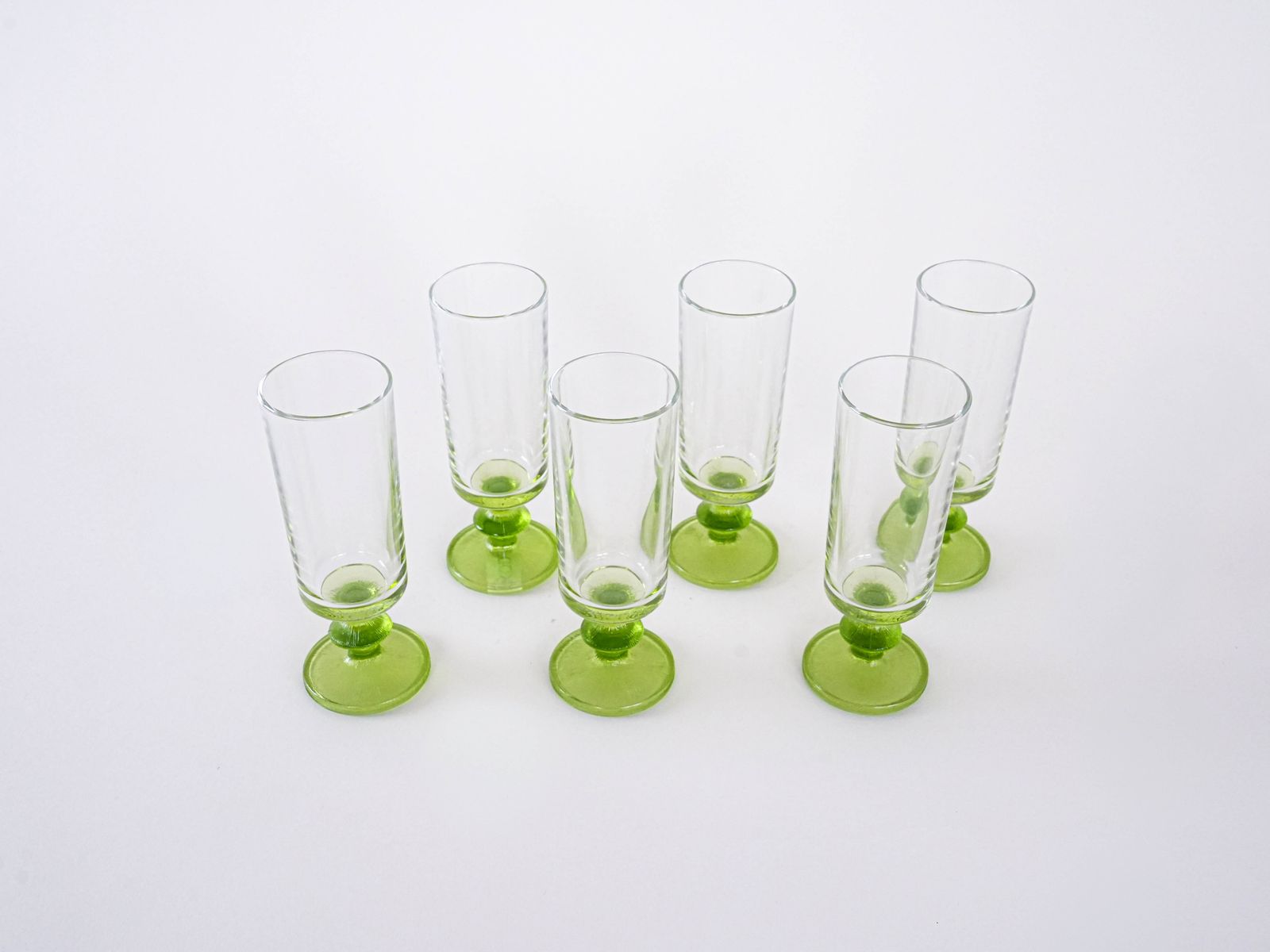 Set Of Six Glasses, Italian Design, 1970s, Made In Italy photo 259.0
