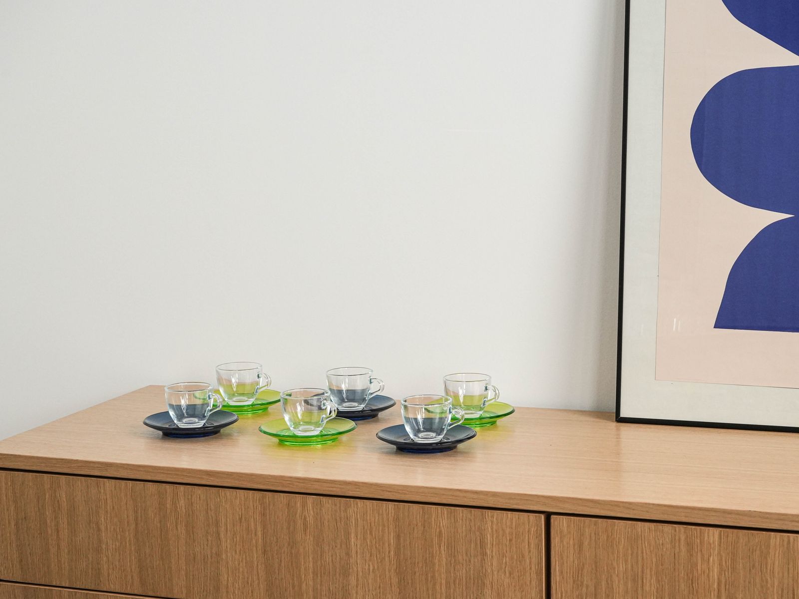 Set Glazen Kopjes, Italiaans Design, Jaren 1970, Geproduceerd Door Fratelli Guzzini photo furniture