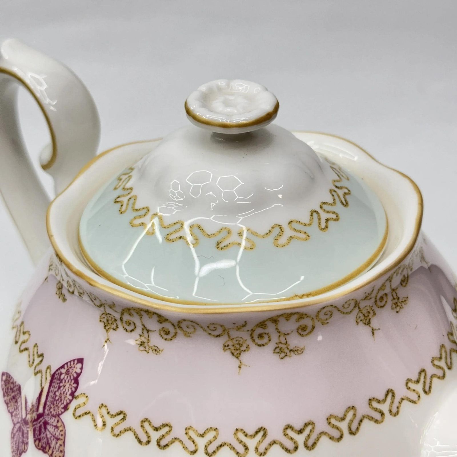 photo furniture Rare Royal Albert Zandra Rhodes Teapot My Favourite Things Butterfly Pink 2005
