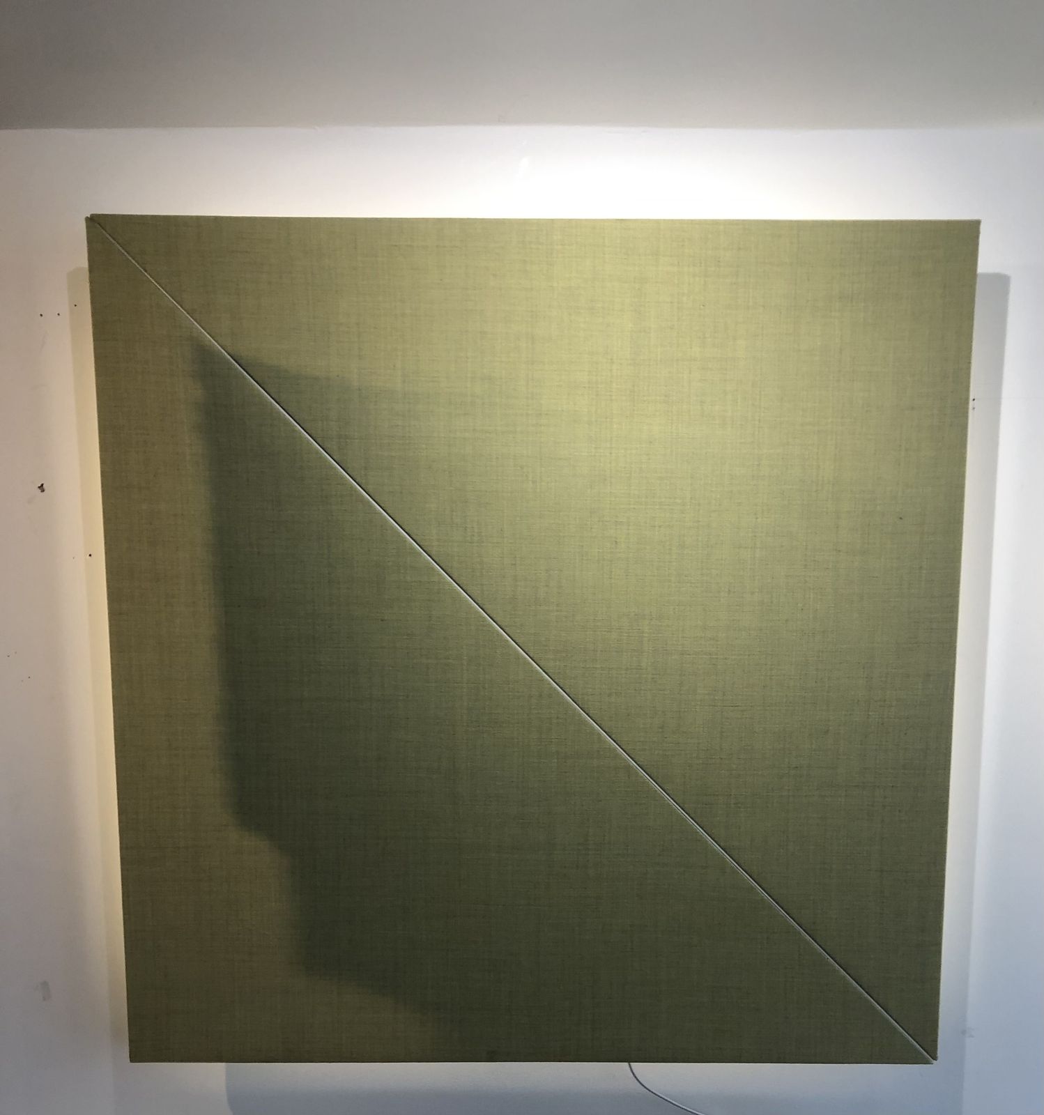 Square Arper Parentesit Acoustic Wall Panel  In Green Fabric By Lievore Altherr Molina photo vintage