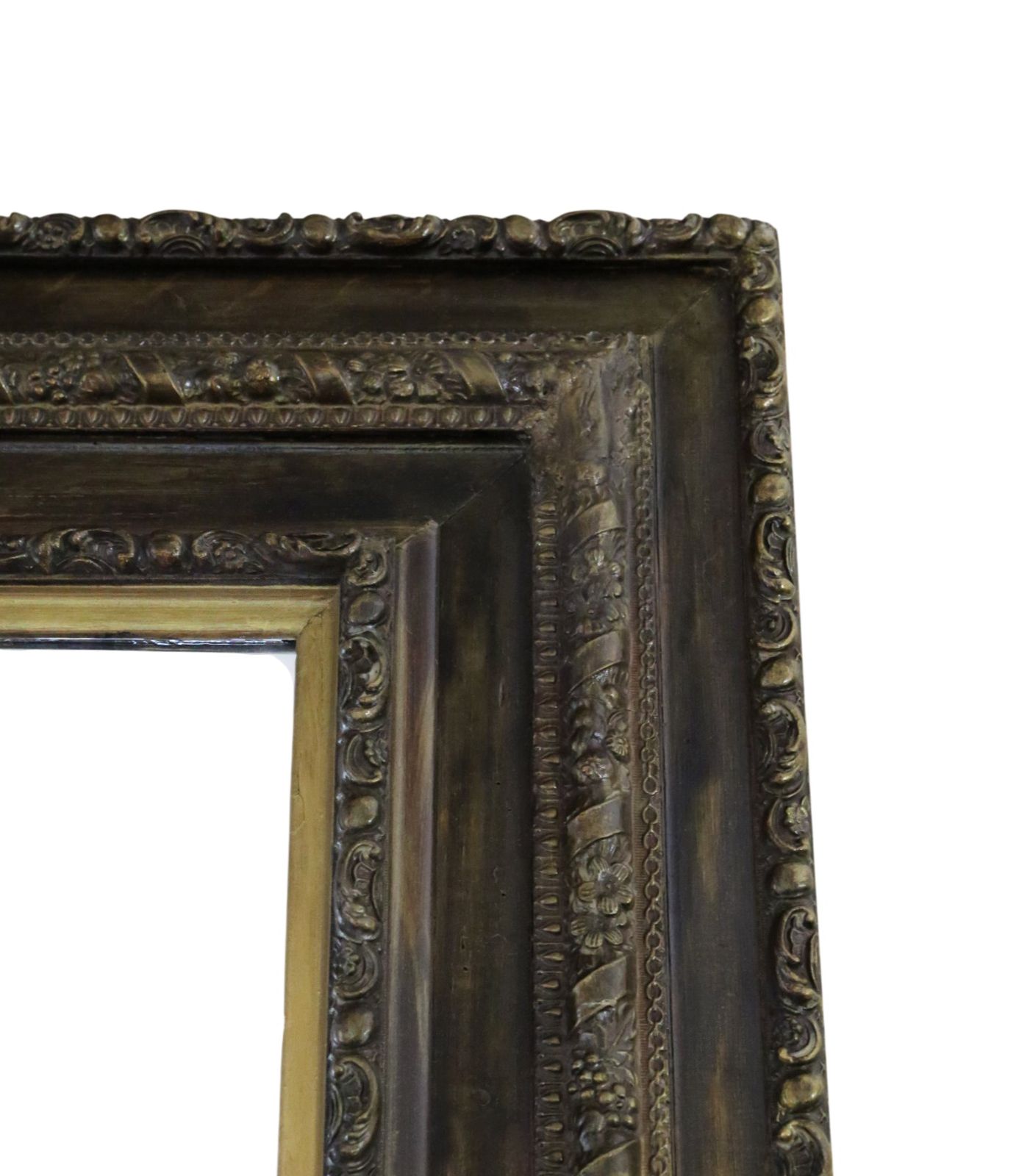 Antique 19th Century Gilt & Oak Finished Overmantle Wall Mirror – Fine Quality photo 2495.0