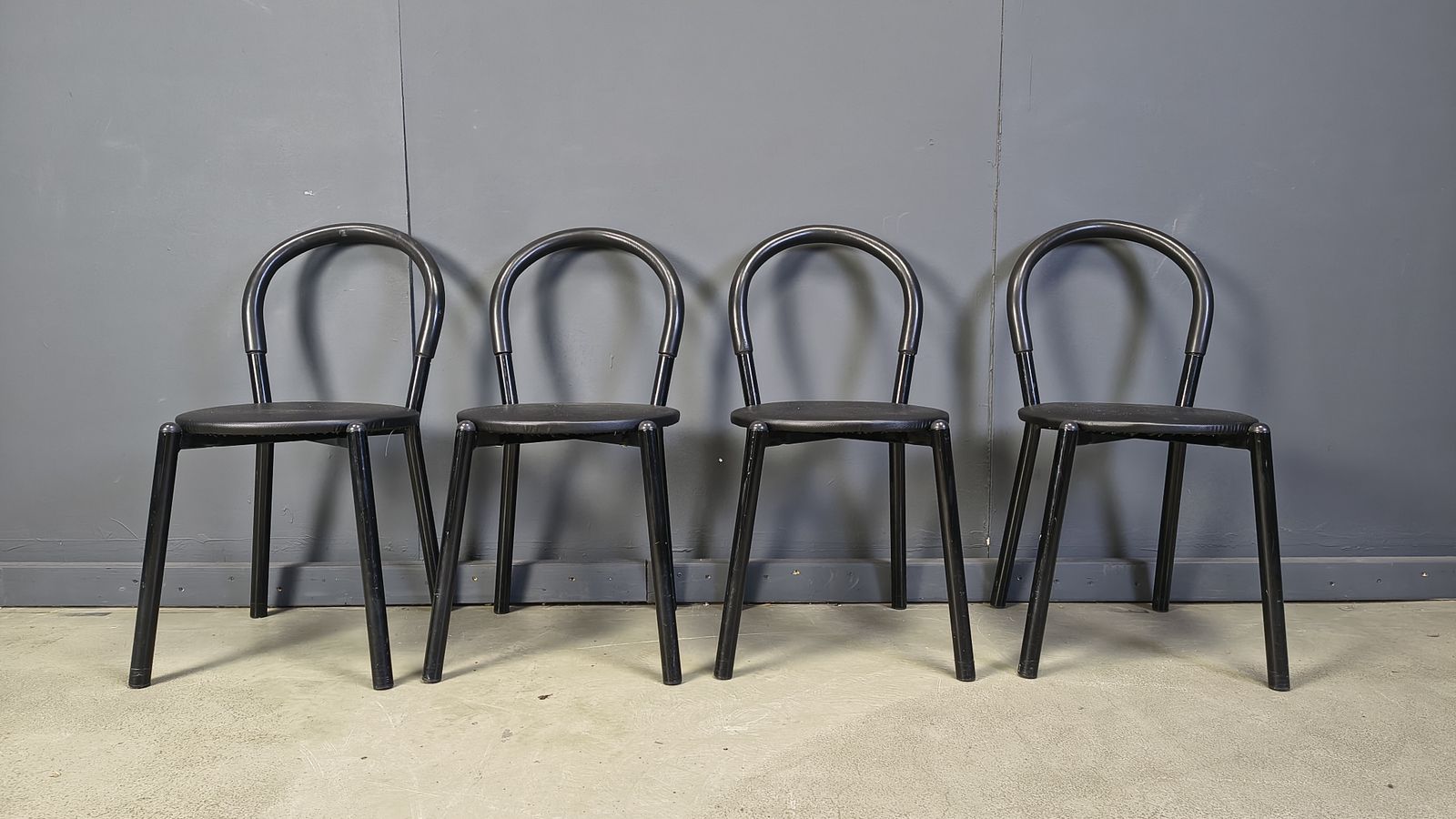 photo vinterior Postmodern Italian Dining Chairs Set Of 4   1980s