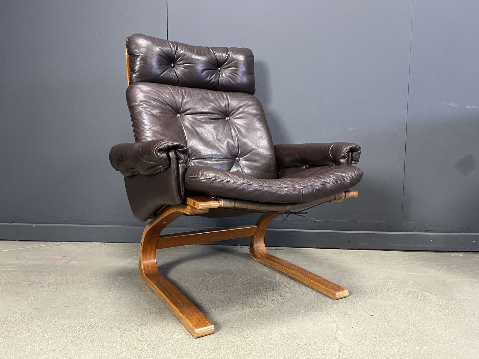 Elsa & Nordahl Solheim Kengu Armchair   1960s