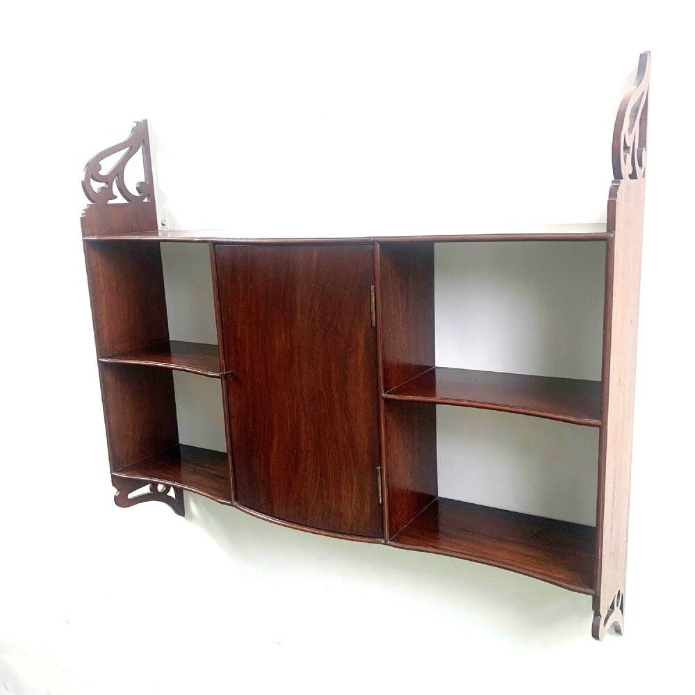 Set Of Georgian Mahogany Hanging Shelves photo for sale