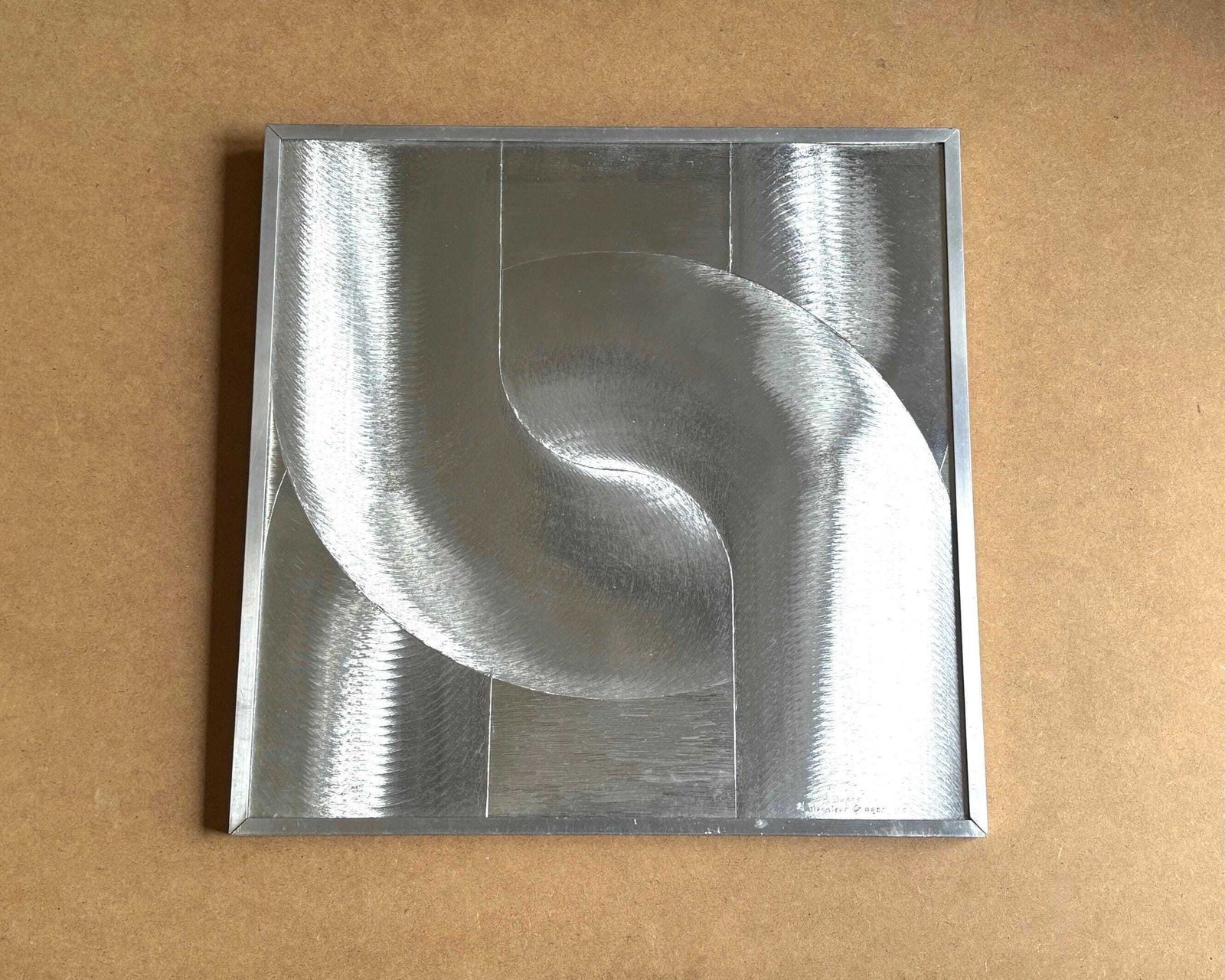 Original Framed Op Art Or Kinetic Art Signed Patrick Dupré, 1970s / Vintage, Optic, Optical, Victor Vasarely, Julio Le Parc, Lüdinghausen