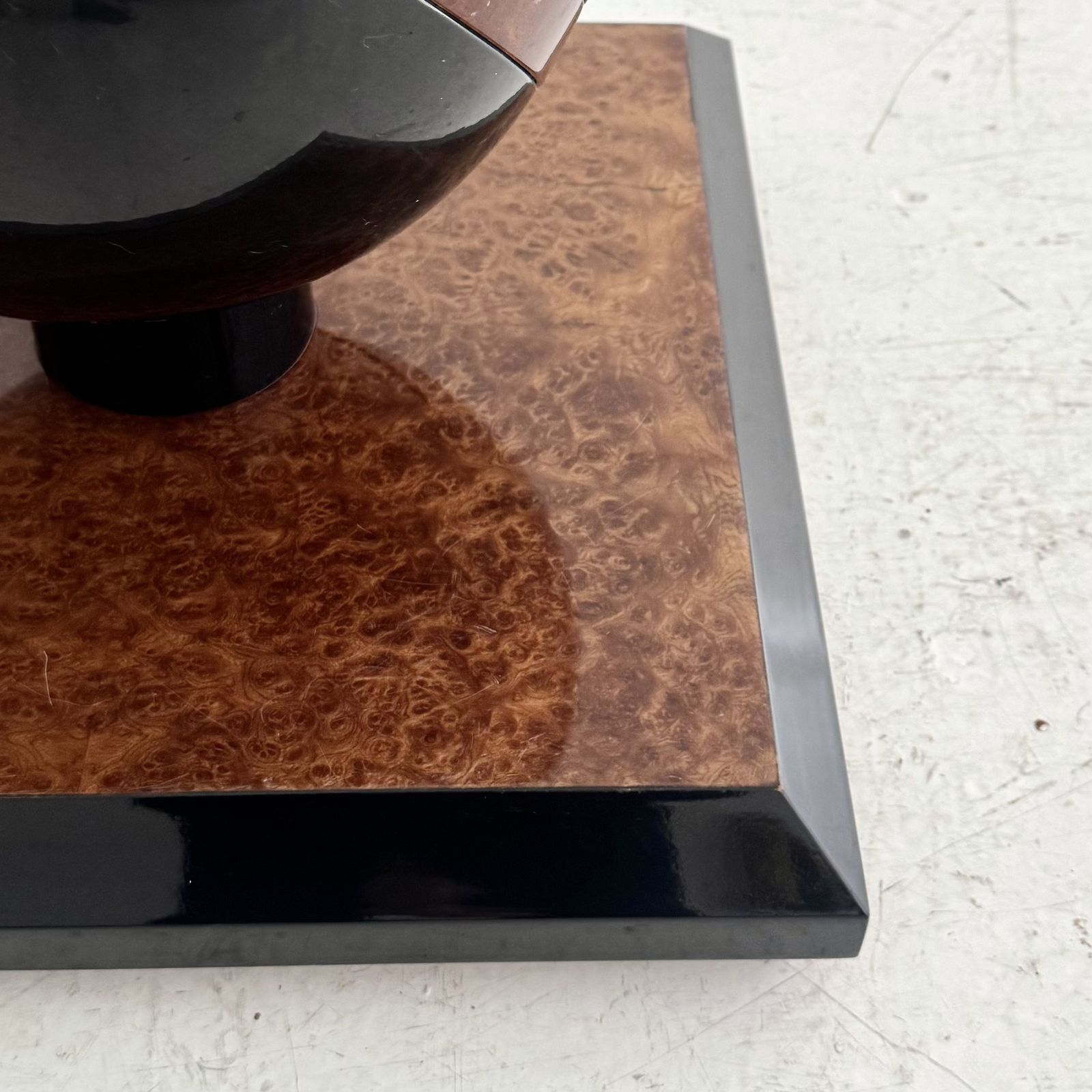 A 1980s Elm Burr And High Gloss Italian Side Table photo buy