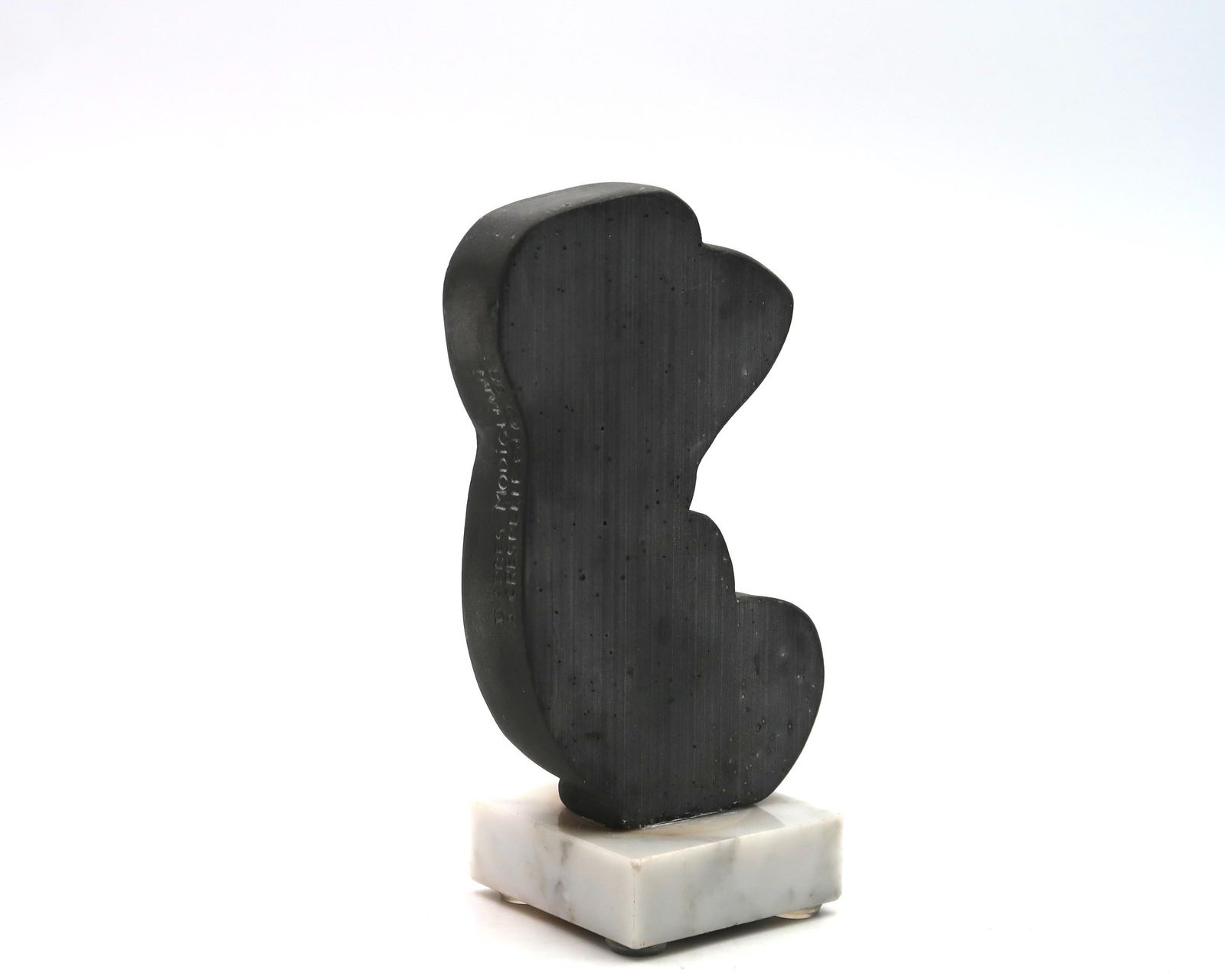 Sculpture Inspired By Amedeo Modigliani, Nude Woman Signed A Crespelle Ed 98 / Art, Marble Base, Grey, Art Deco Style photo vinterior