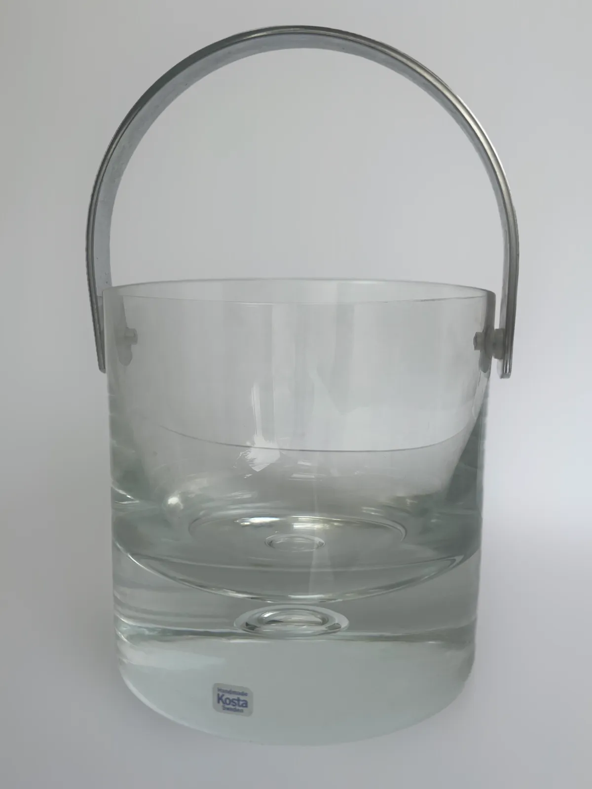 Kosta Boda Sweden Pippi Glass Ice Bucket Designed By Vicke Lindstrand photo for sale