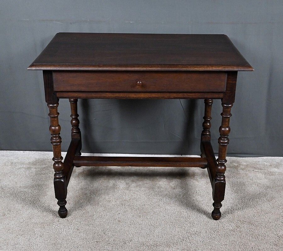 Small Oak Desk, Louis XIV Style – Second Half Of The 19th Century photo vinterior