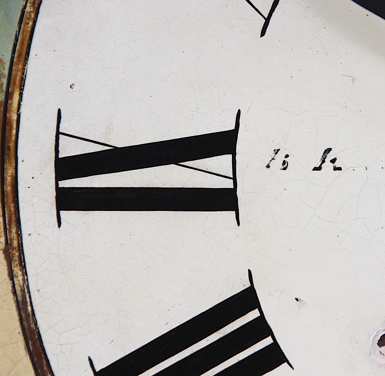 155.0 Original 18th Century Iron Grandfather/Longcase Clock Dial. Fully Guaranteed. London Timepiece photo