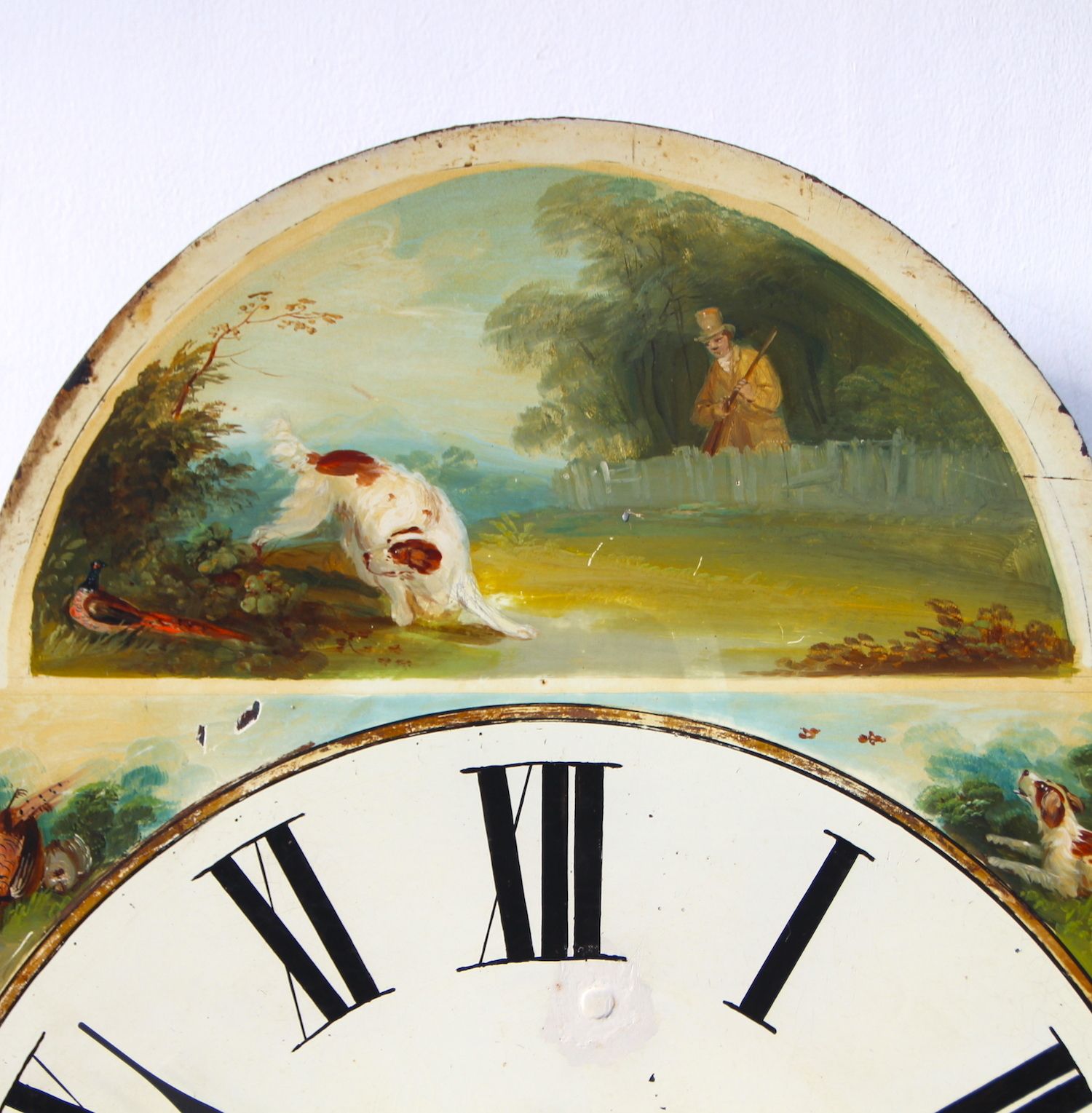photo vintage Original 18th Century Iron Grandfather/Longcase Clock Dial. Fully Guaranteed. London Timepiece