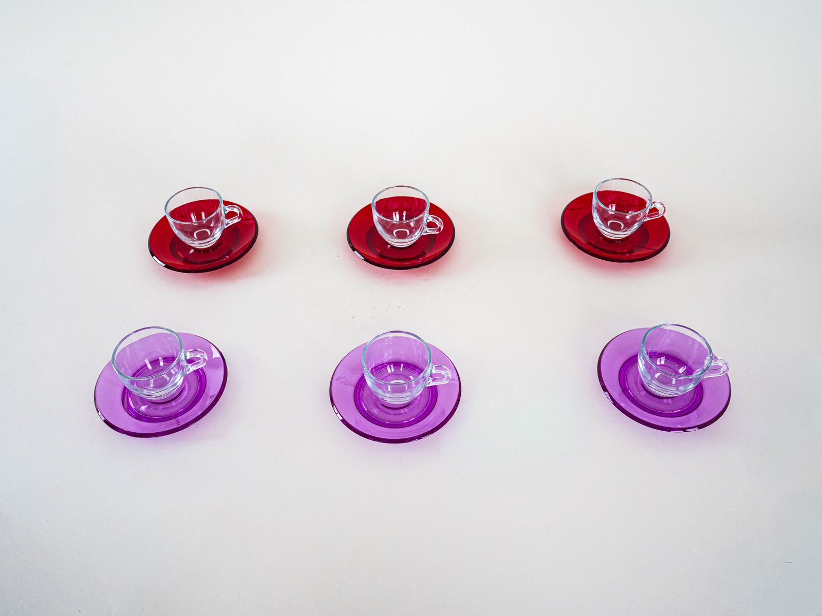 Set Glazen Kopjes, Italiaans Design, Jaren 1970, Geproduceerd Door Fratelli Guzzini photo vinterior