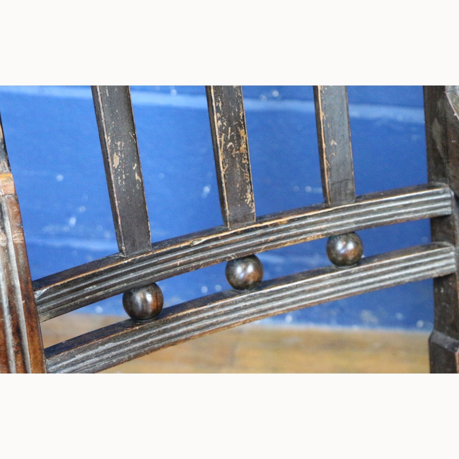 An C18th Carved Fruitwood Country Estate Built Rocking Chair photo vinterior