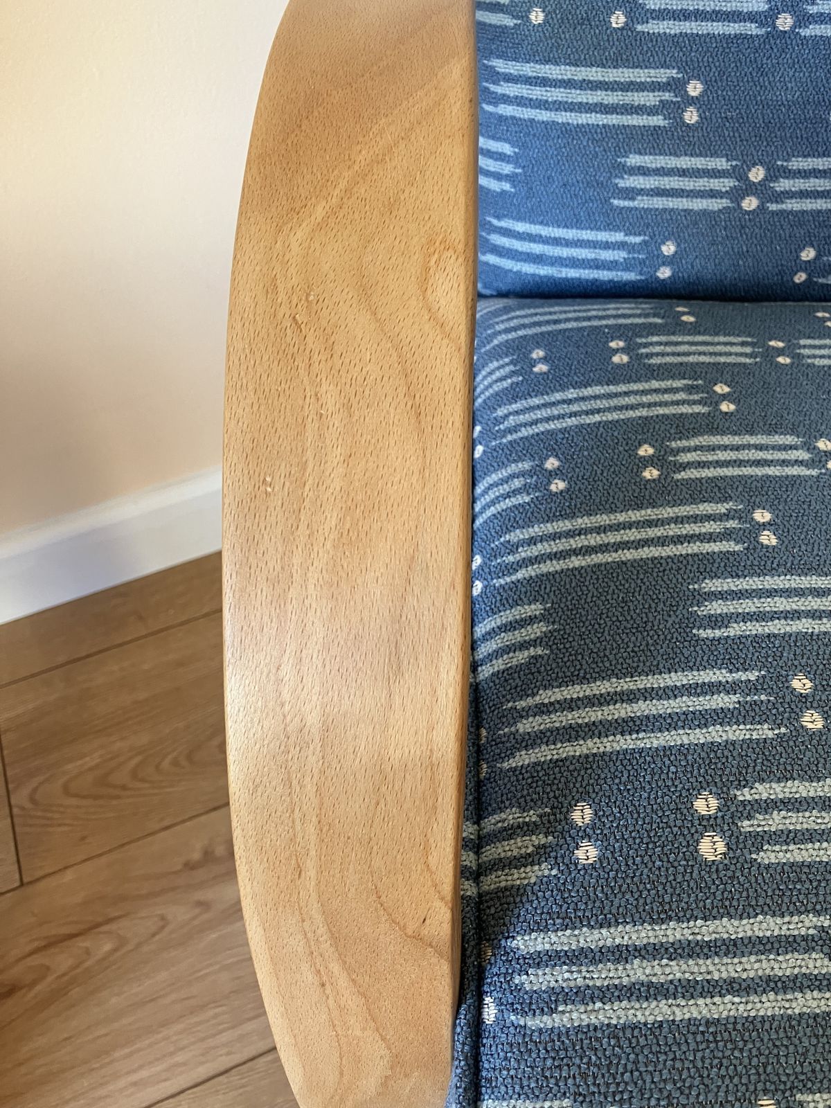 Reupholstered Mid Century Style Bentwood Arm Chair photo buy