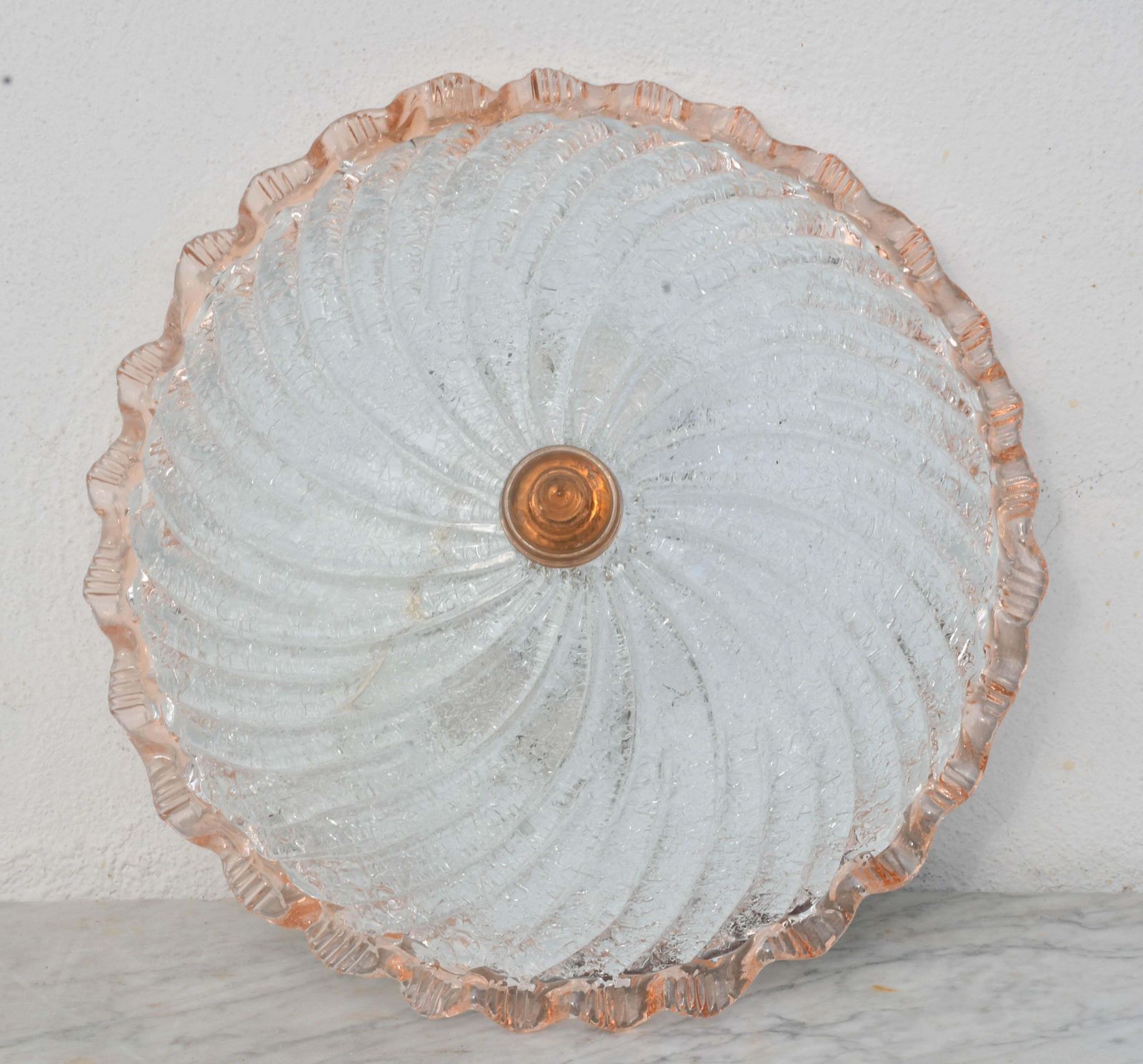 Lady Pink Italian Murano Glass Ceiling Fixture, Murano, 1970 photo furniture