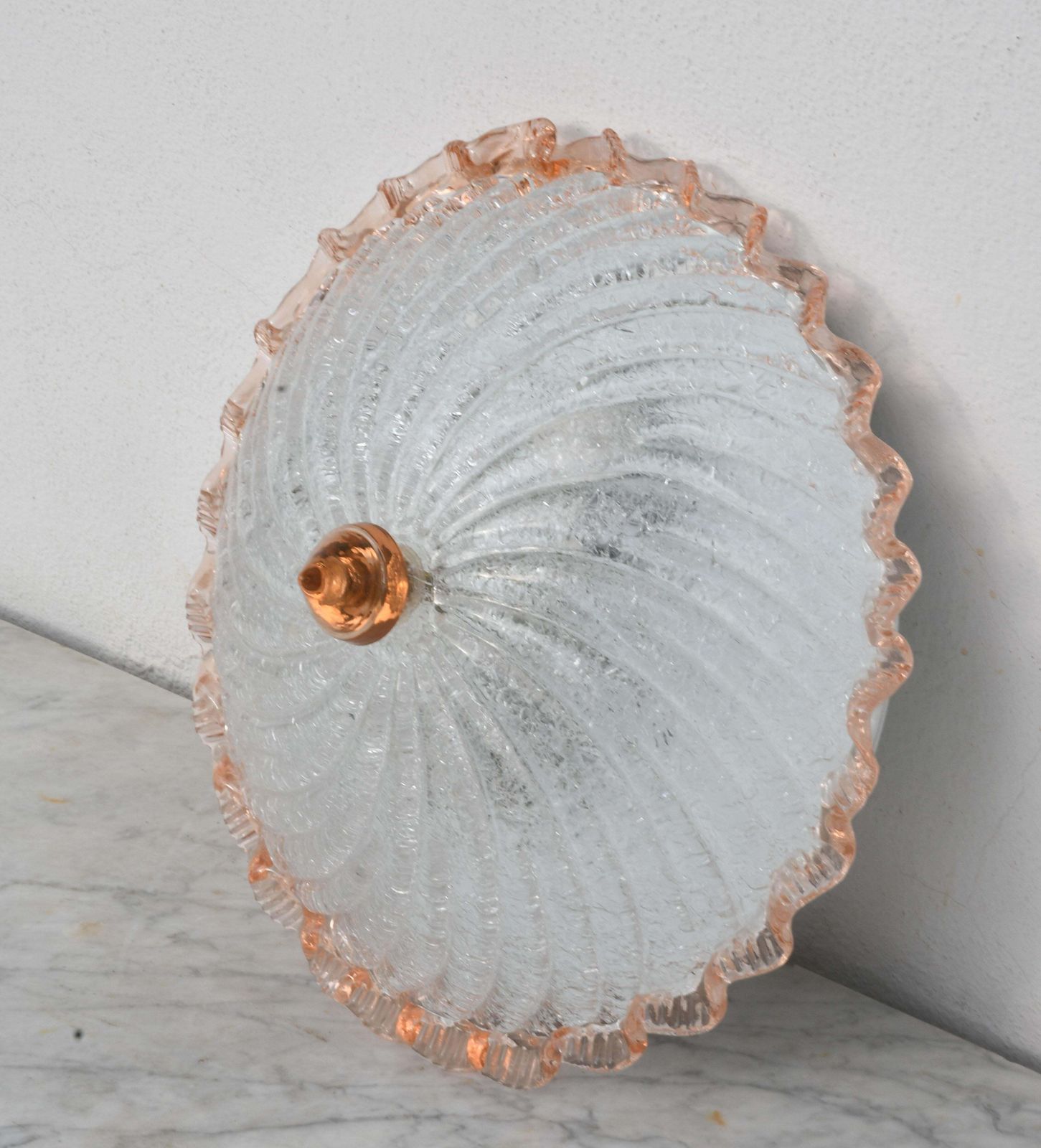 Lady Pink Italian Murano Glass Ceiling Fixture, Murano, 1970 photo 1055.0