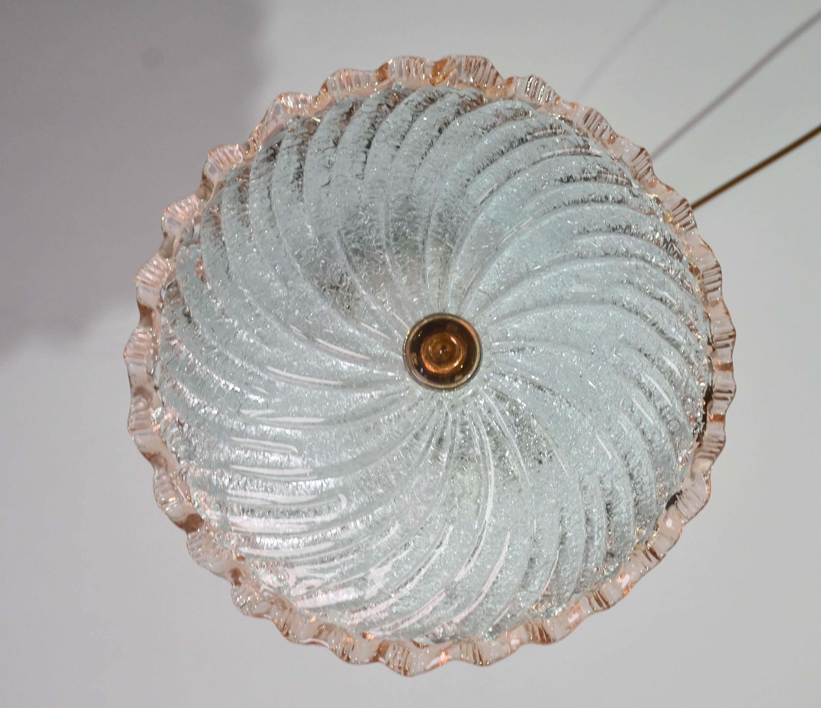 1055.0 Lady Pink Italian Murano Glass Ceiling Fixture, Murano, 1970 photo