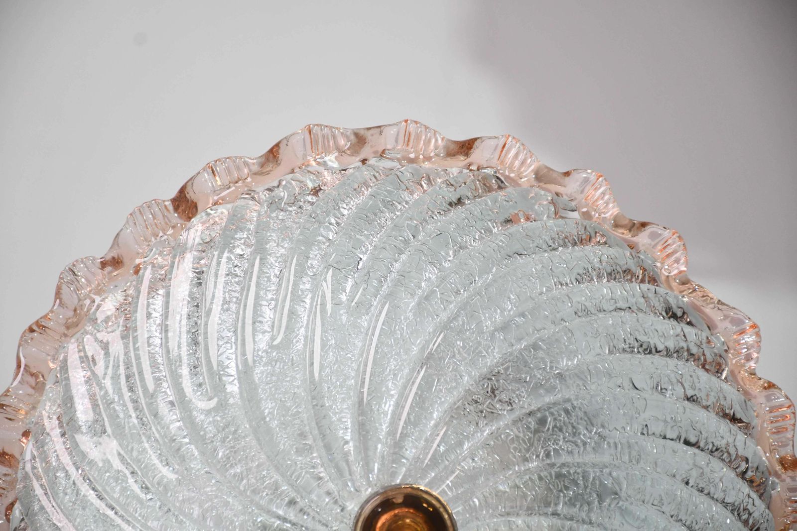 photo vinterior Lady Pink Italian Murano Glass Ceiling Fixture, Murano, 1970