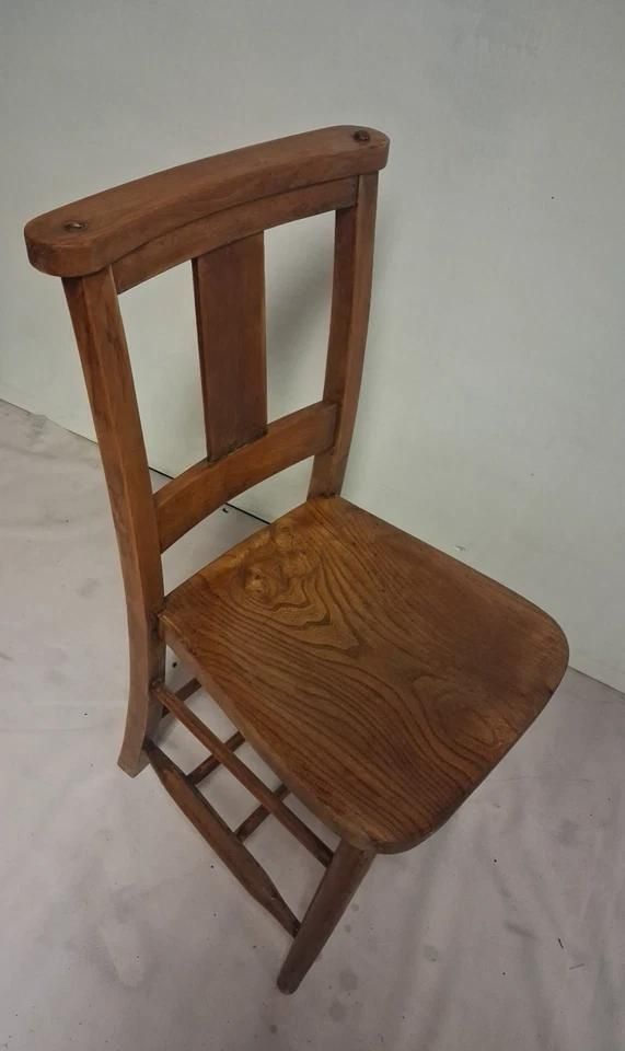 Vintage Victorian Style Elm & Beach Church Chapel Chair From A Welsh Chapel photo vinterior