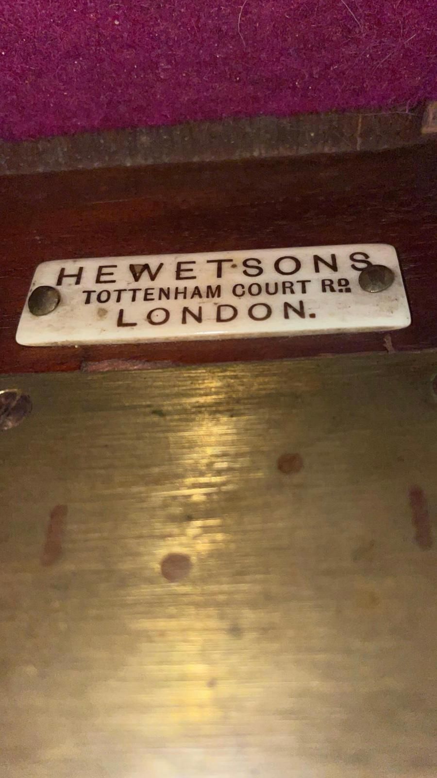 Quality 19th Century Mahogany Inlaid Marquetry Sideboard By Hewetsons, London photo for sale