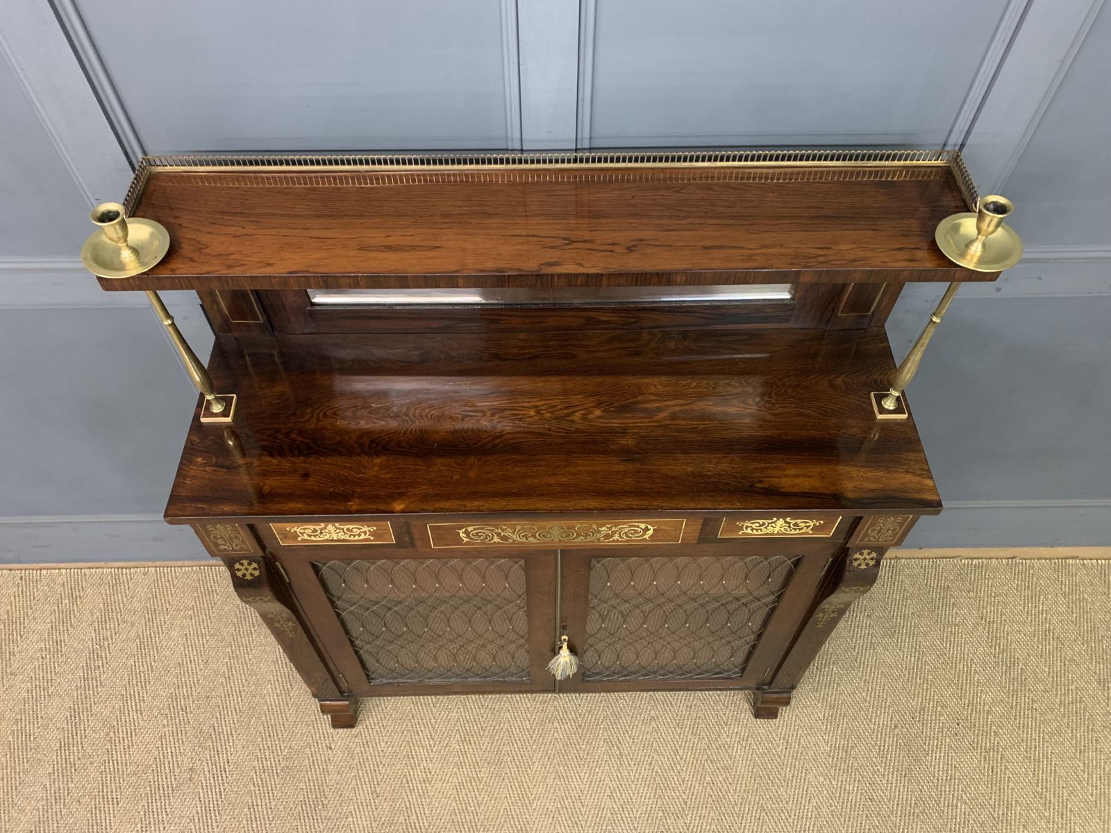 Brass Inlaid Regency Rosewood Chiffonier photo buy