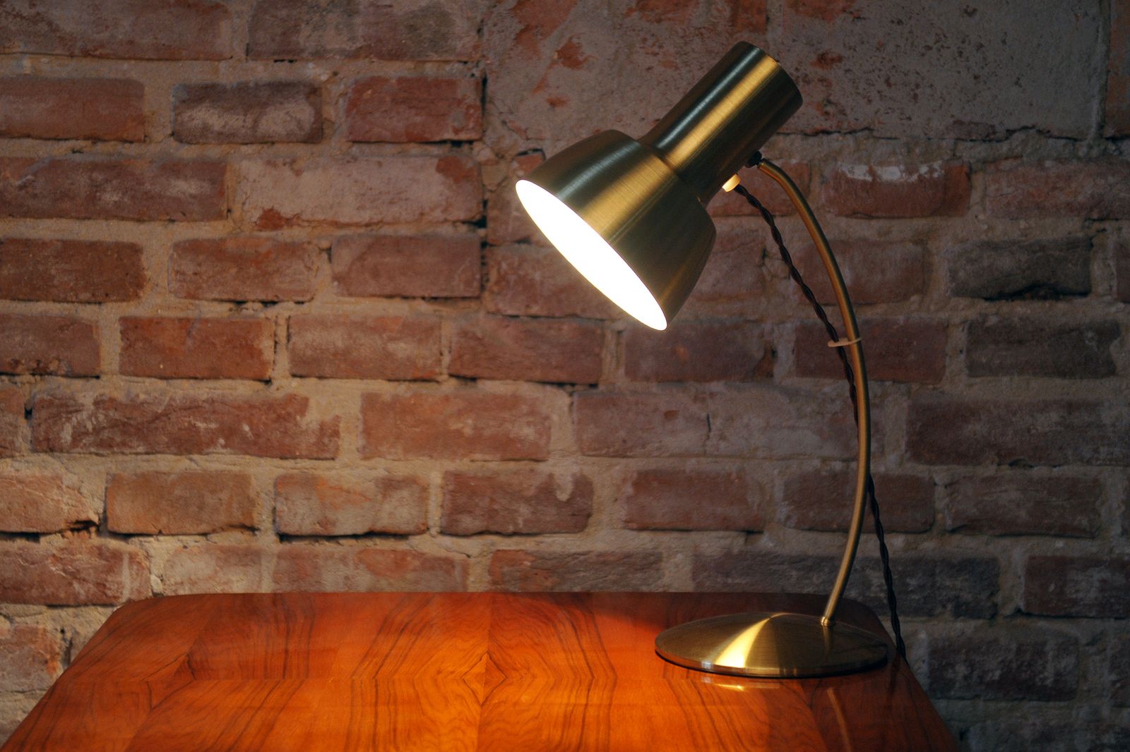Restored Mid Century Table Lamp, By Napako, Aluminium, Rewired, Czech, 1960s photo buy