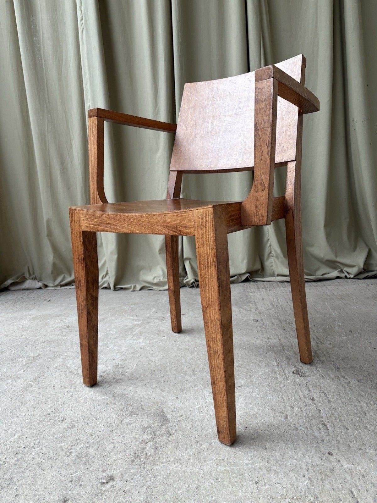 Vtg Mid Century Style Dining Desk Side Chair Scandi Danish Retro R1118 photo for sale