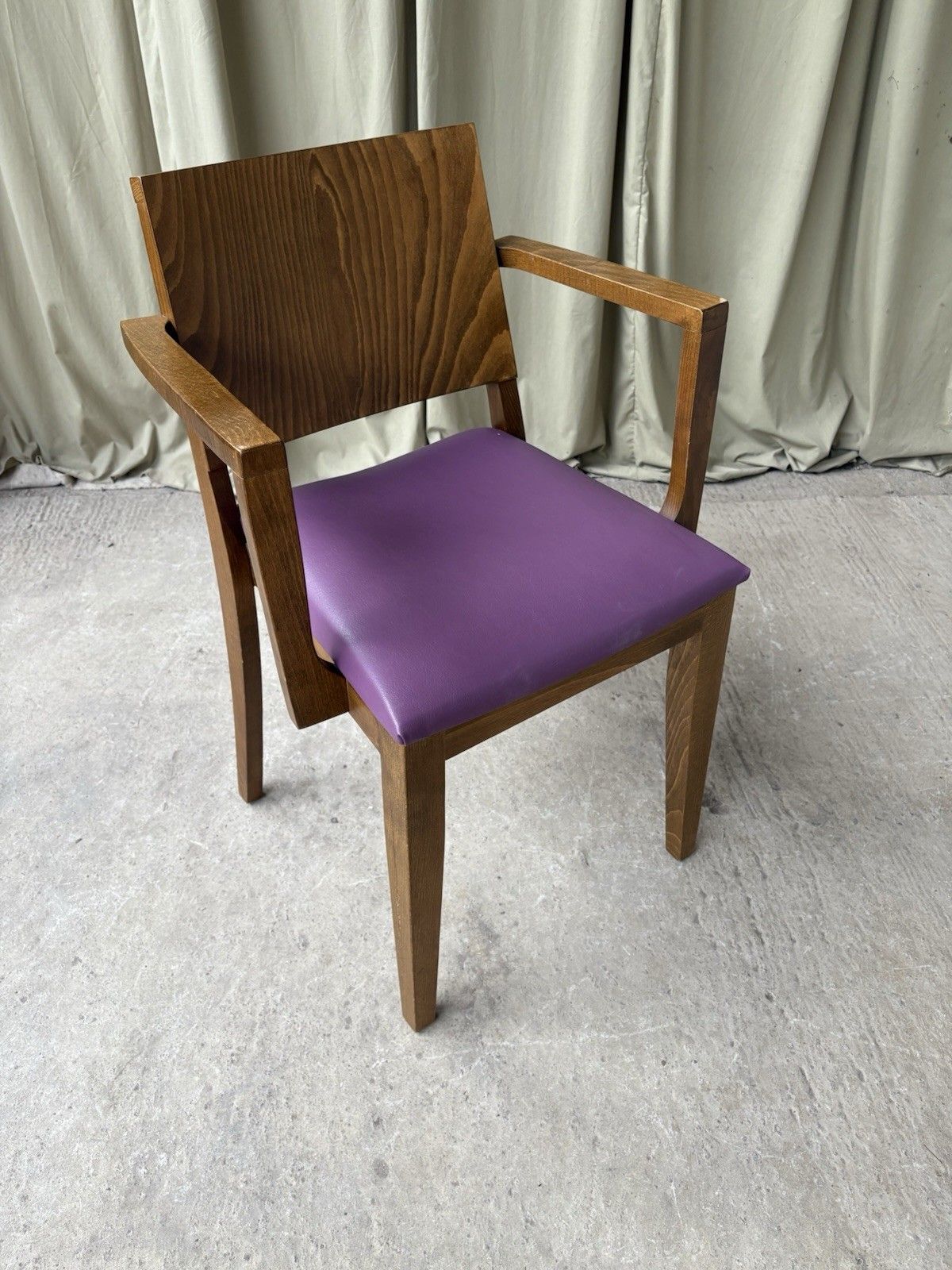 138.0 Vtg Mid Century Style Dining Desk Side Chair Scandi Danish Retro R1121 photo
