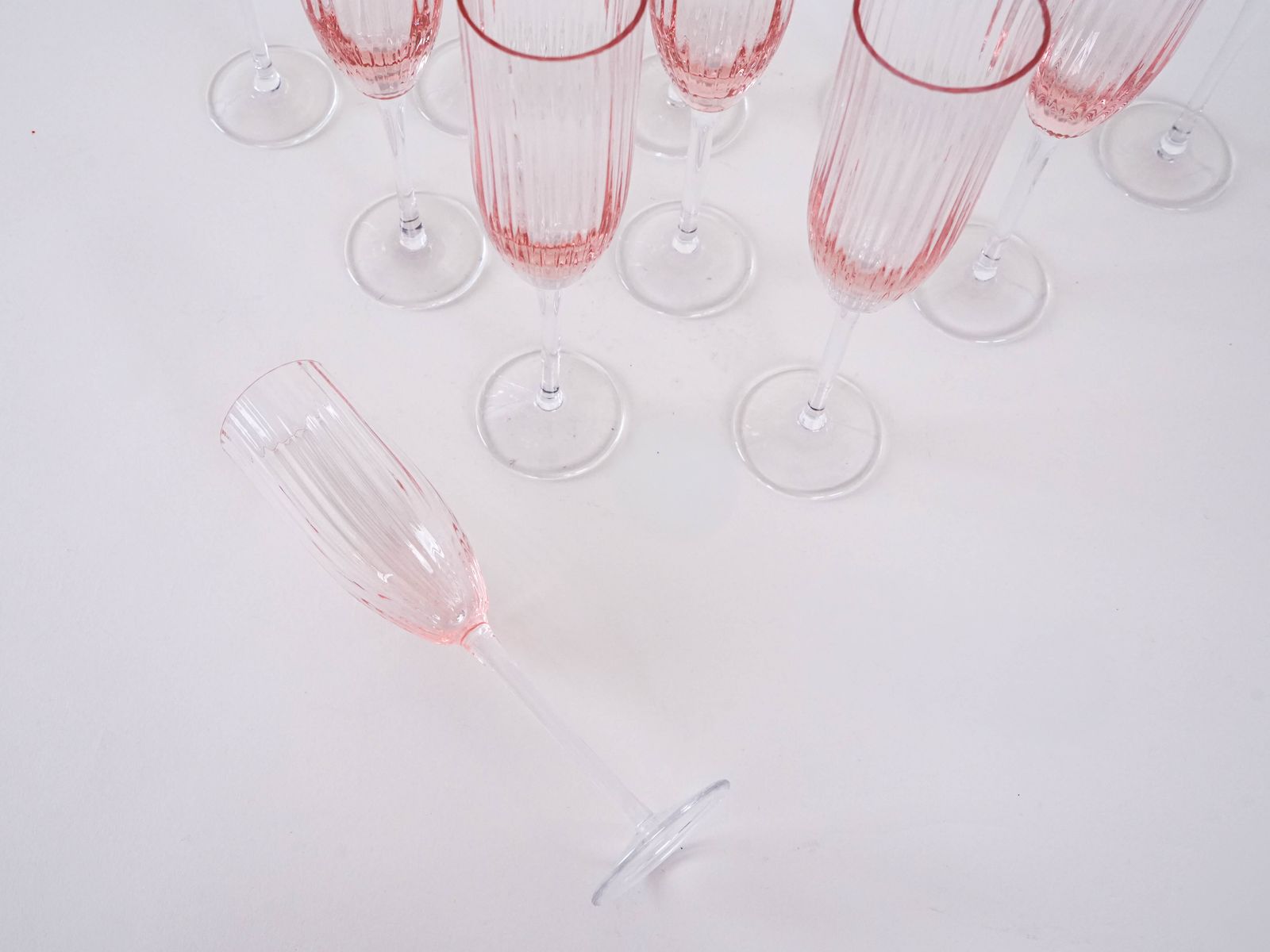 Set Proseccoglazen, Frans Design, Ca. Jaren 1970 – Gemaakt In Frankrijk photo buy