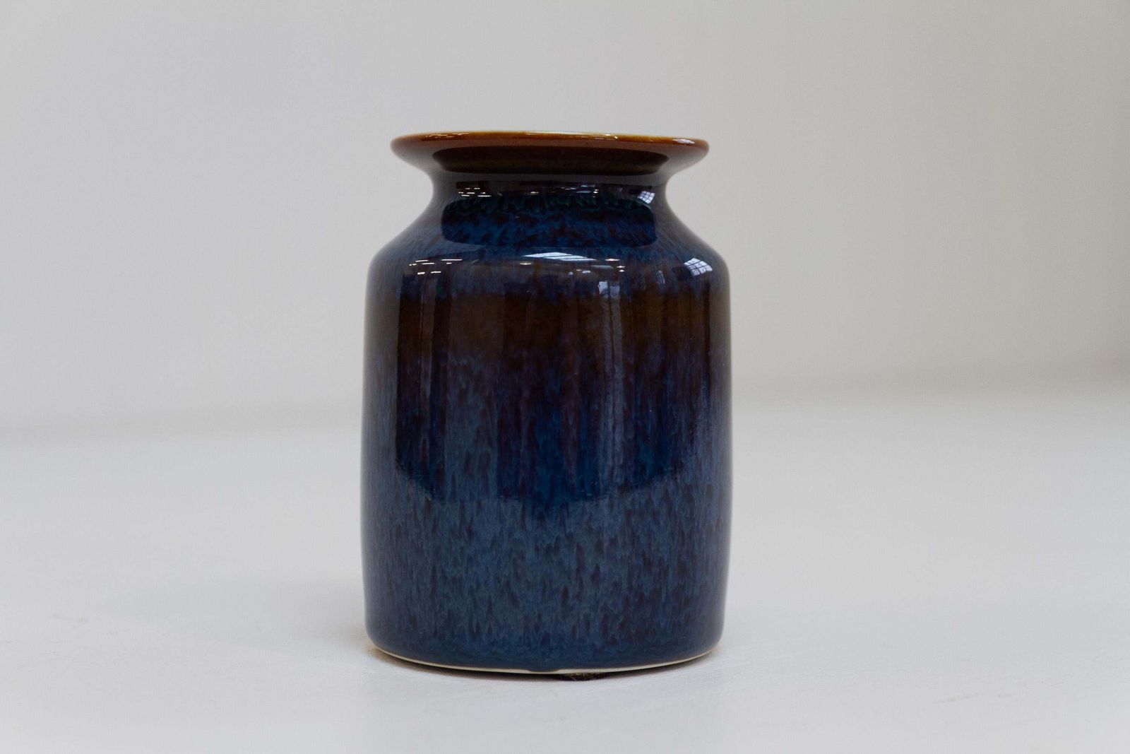 Blue Ceramic Vase By Carl Harry Stålhane For Rörstrand Sweden, 1960s. photo for sale